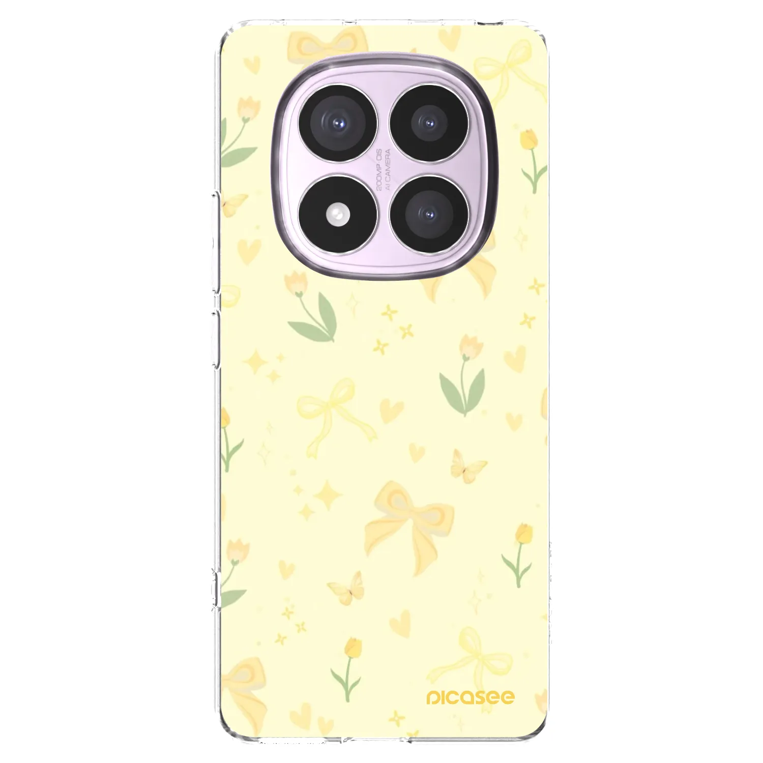 Picasee silikónový prehľadný obal pre Xiaomi Redmi Note 14 Pro 4G - Honey Blossom