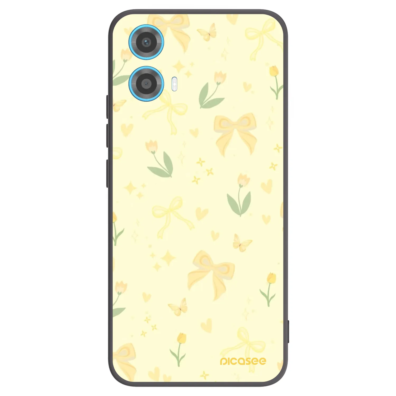 Picasee silikónový čierny obal pre Motorola Moto G34 5G - Honey Blossom