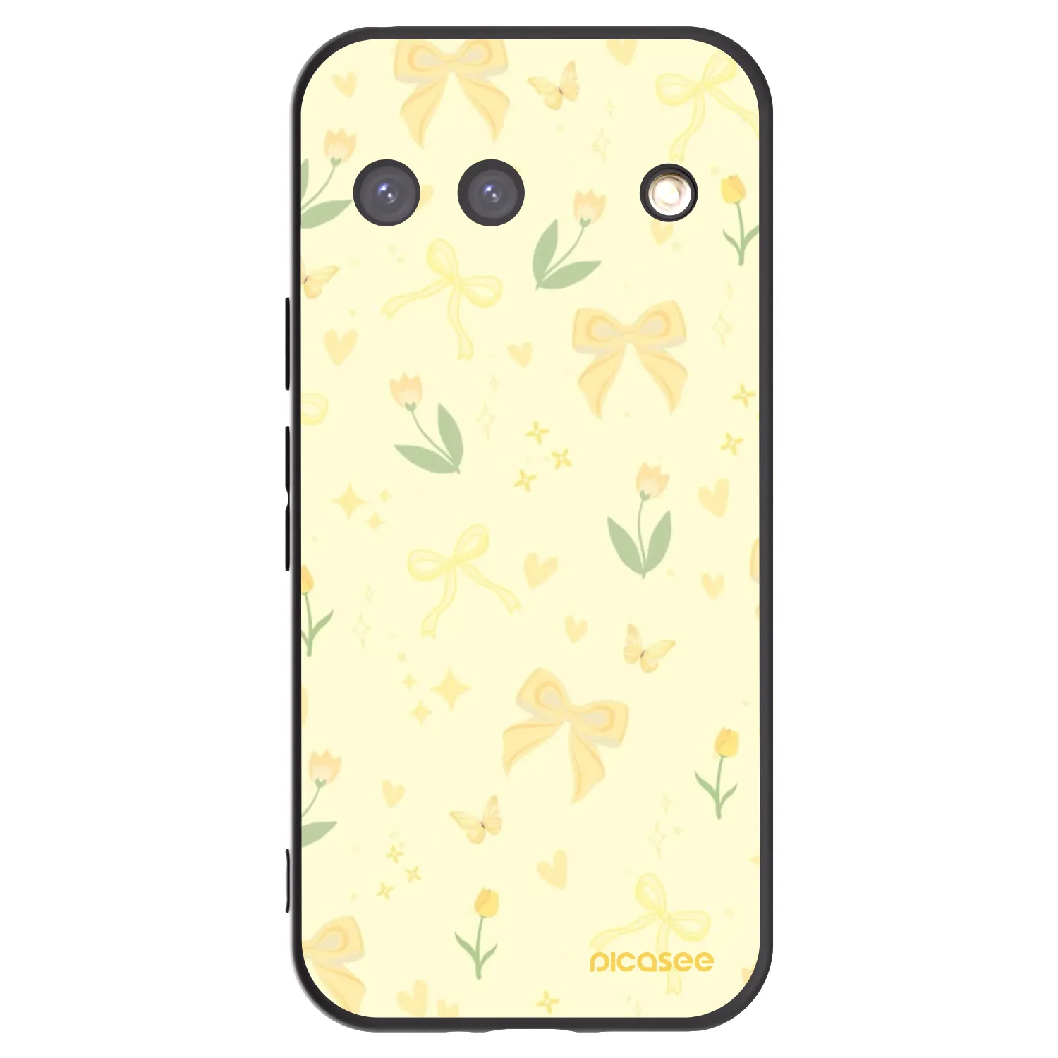 Picasee silikónový čierny obal pre Google Pixel 9 - Honey Blossom