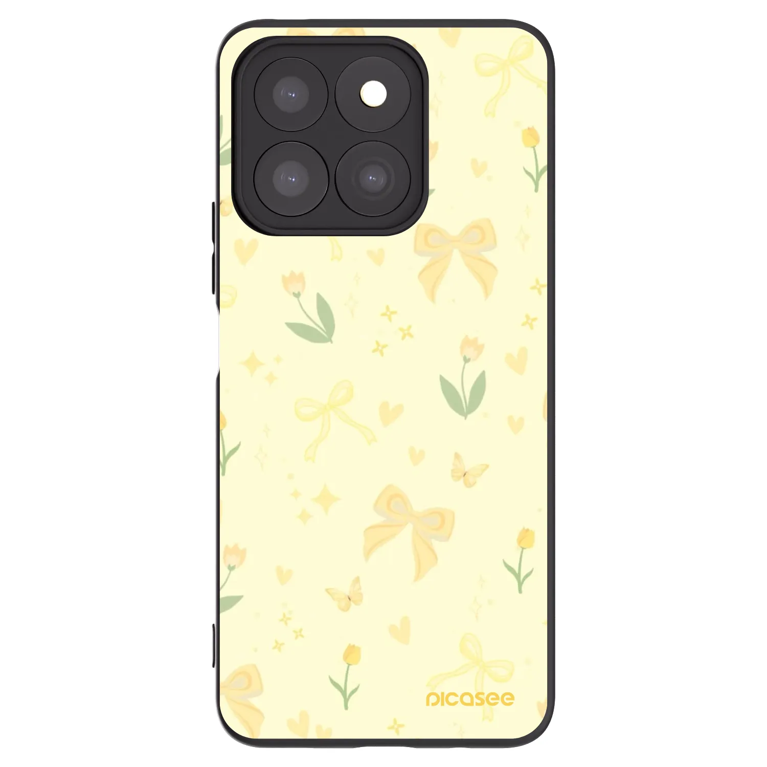 Picasee silikónový čierny obal pre Honor X8c - Honey Blossom
