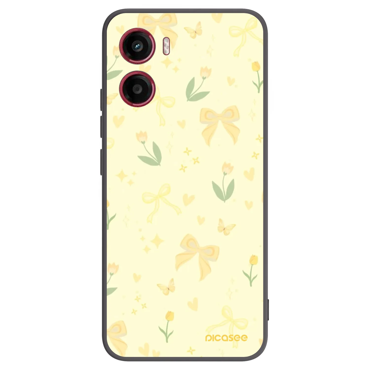 Picasee silikónový čierny obal pre Motorola Moto G05 - Honey Blossom