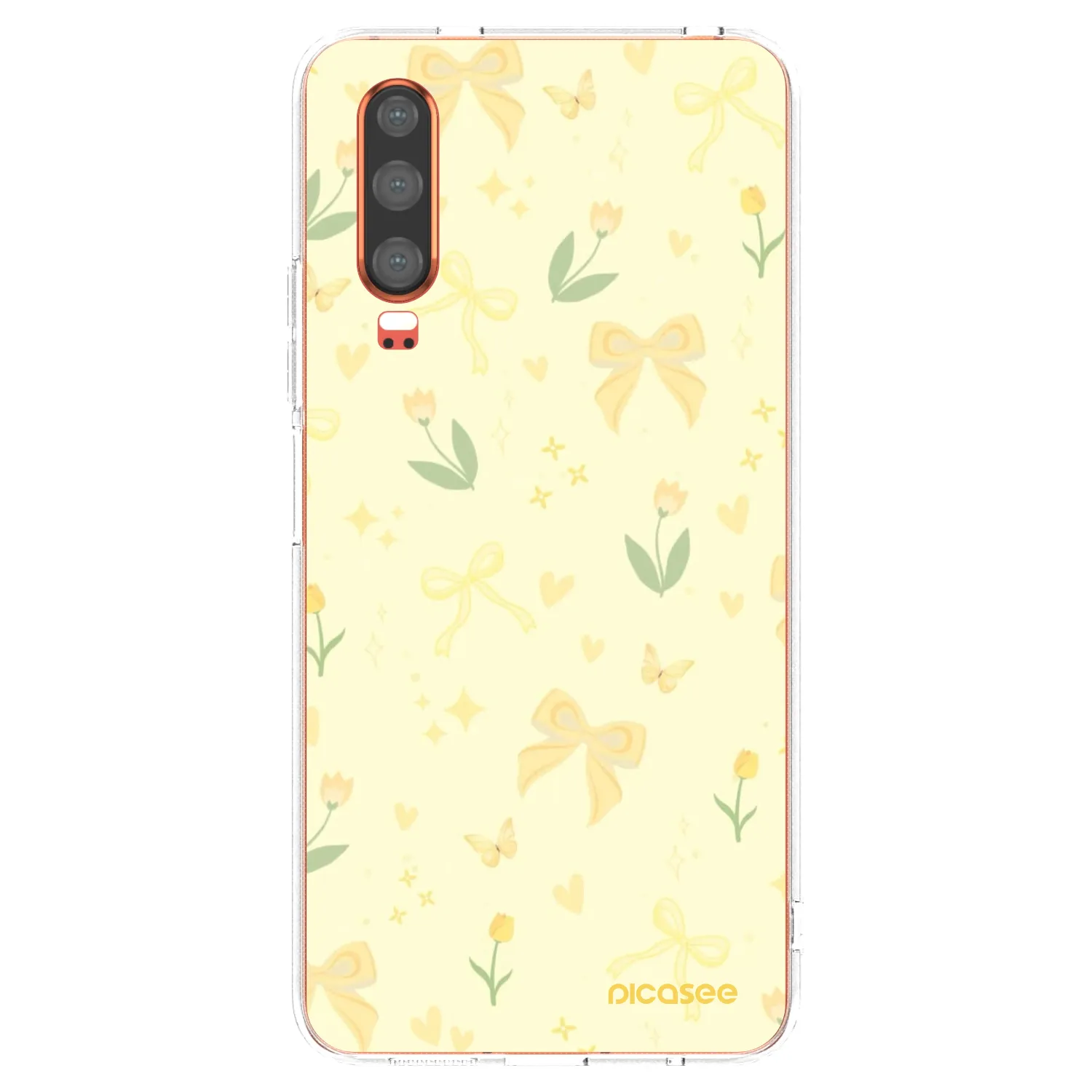 Picasee silikónový prehľadný obal pre Huawei P30 - Honey Blossom