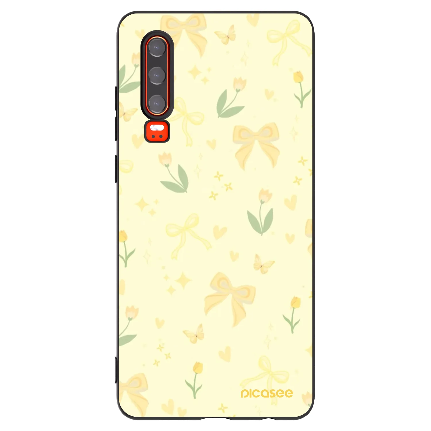 Picasee silikónový čierny obal pre Huawei P30 - Honey Blossom