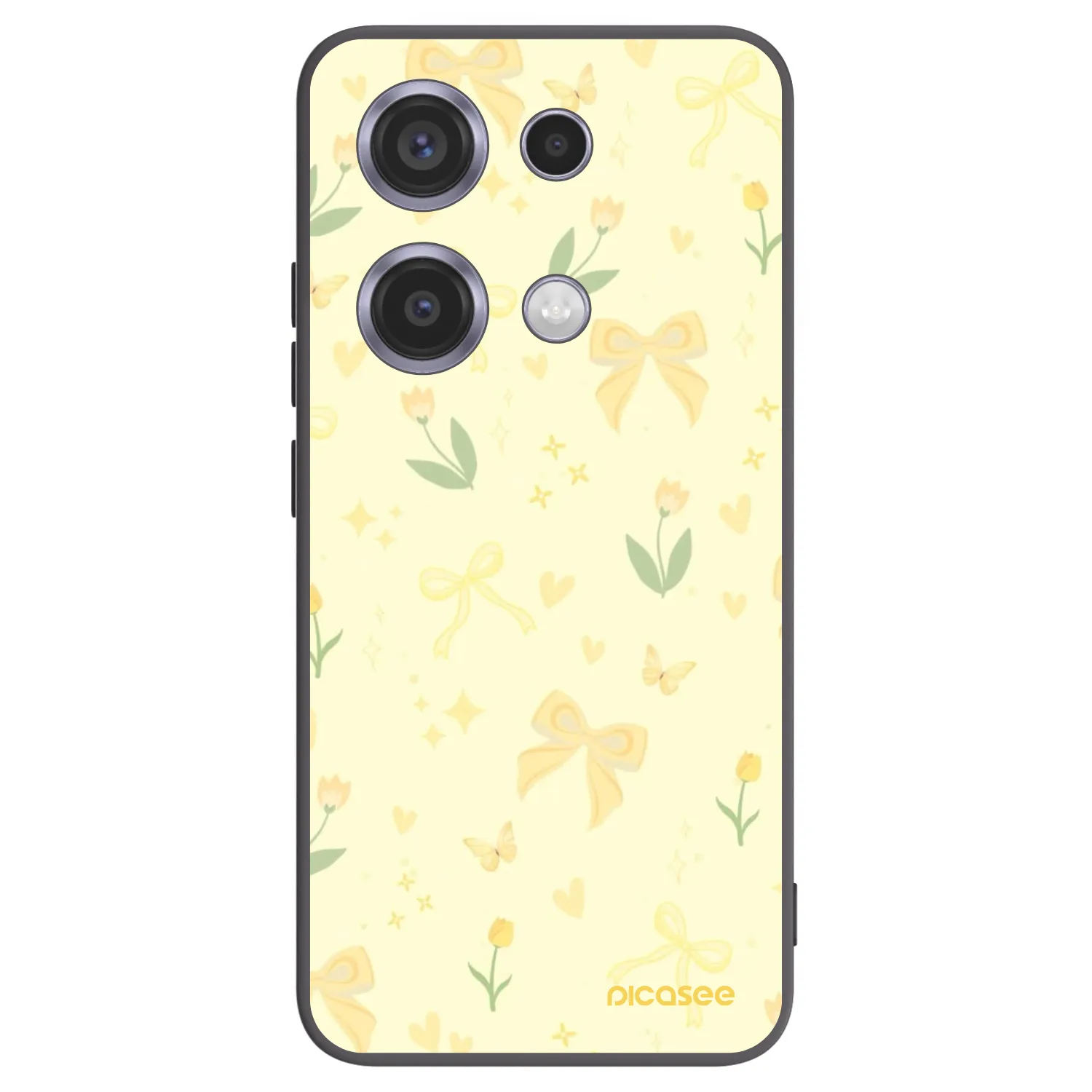 Picasee silikónový čierny obal pre Xiaomi Redmi Note 14S - Honey Blossom
