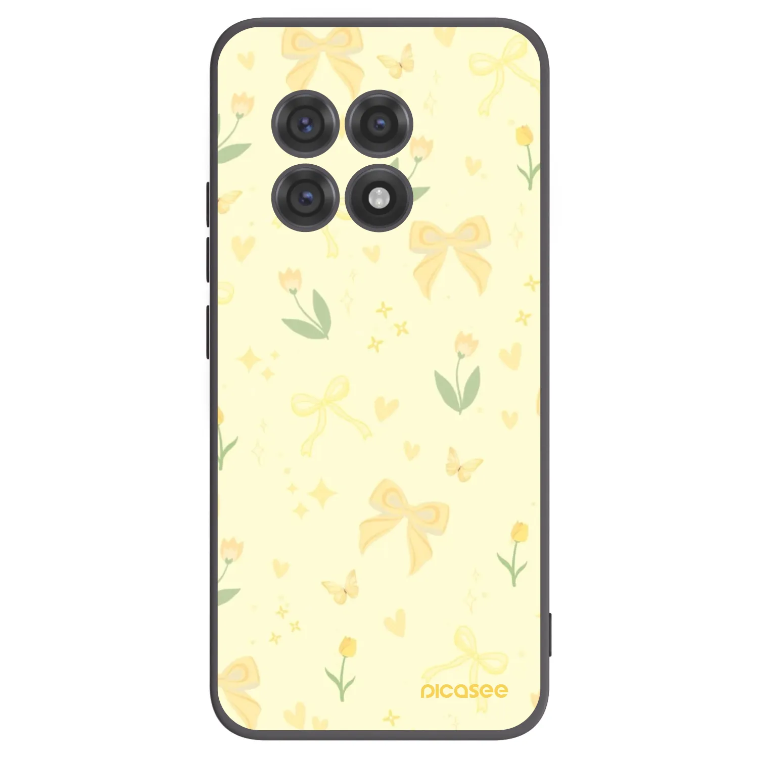 Picasee silikónový čierny obal pre OnePlus 13R 5G - Honey Blossom