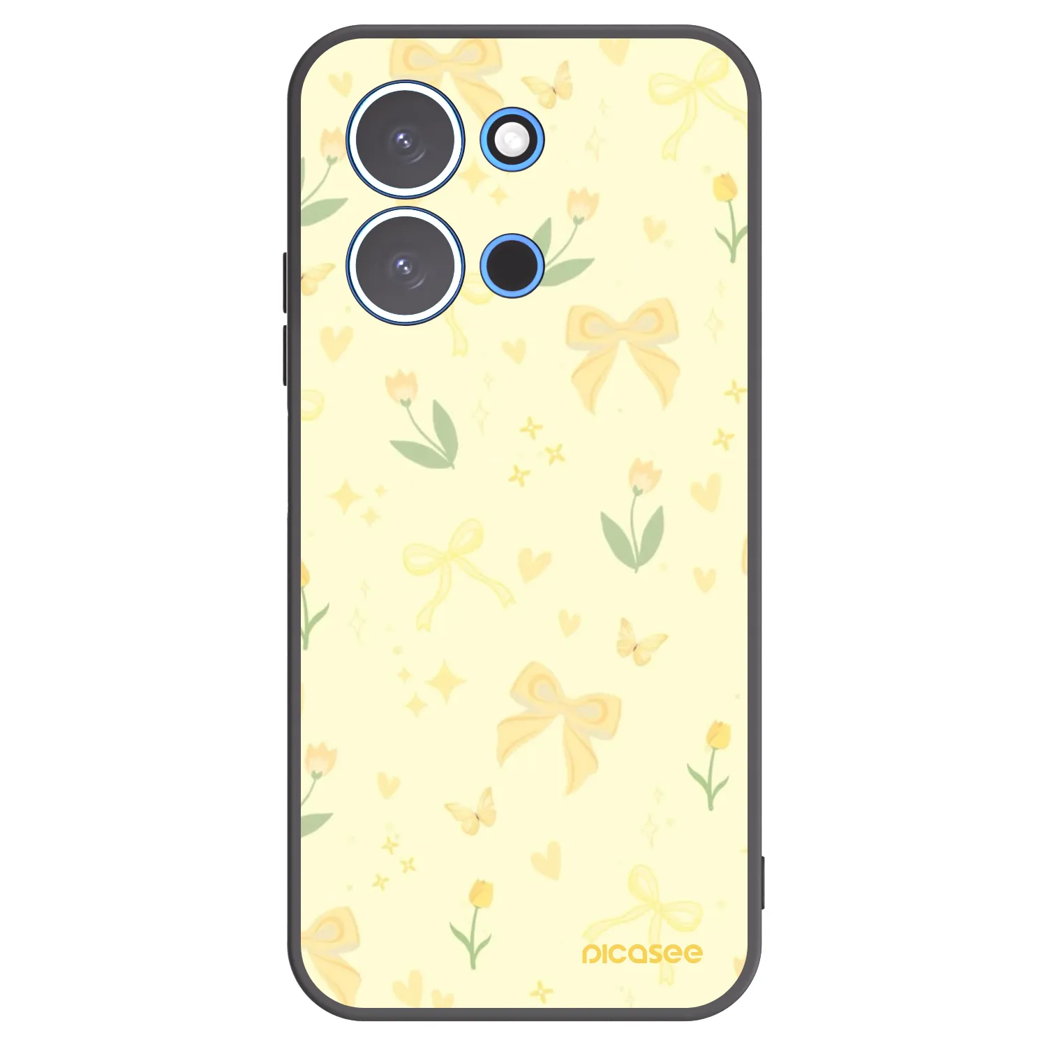 Picasee silikónový čierny obal pre Xiaomi Redmi 15C 4G - Honey Blossom