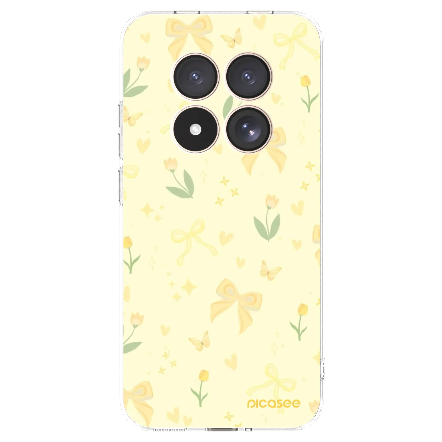 Picasee silikónový prehľadný obal pre Xiaomi Redmi Note 15 Pro 4G - Honey Blossom