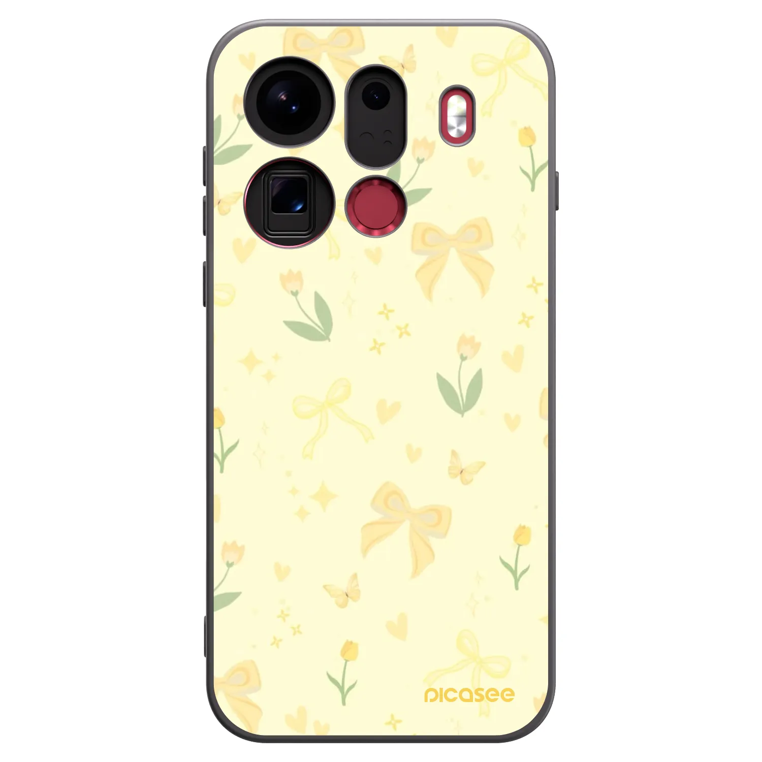 Picasee silikónový čierny obal pre OPPO Find X9 Pro - Honey Blossom
