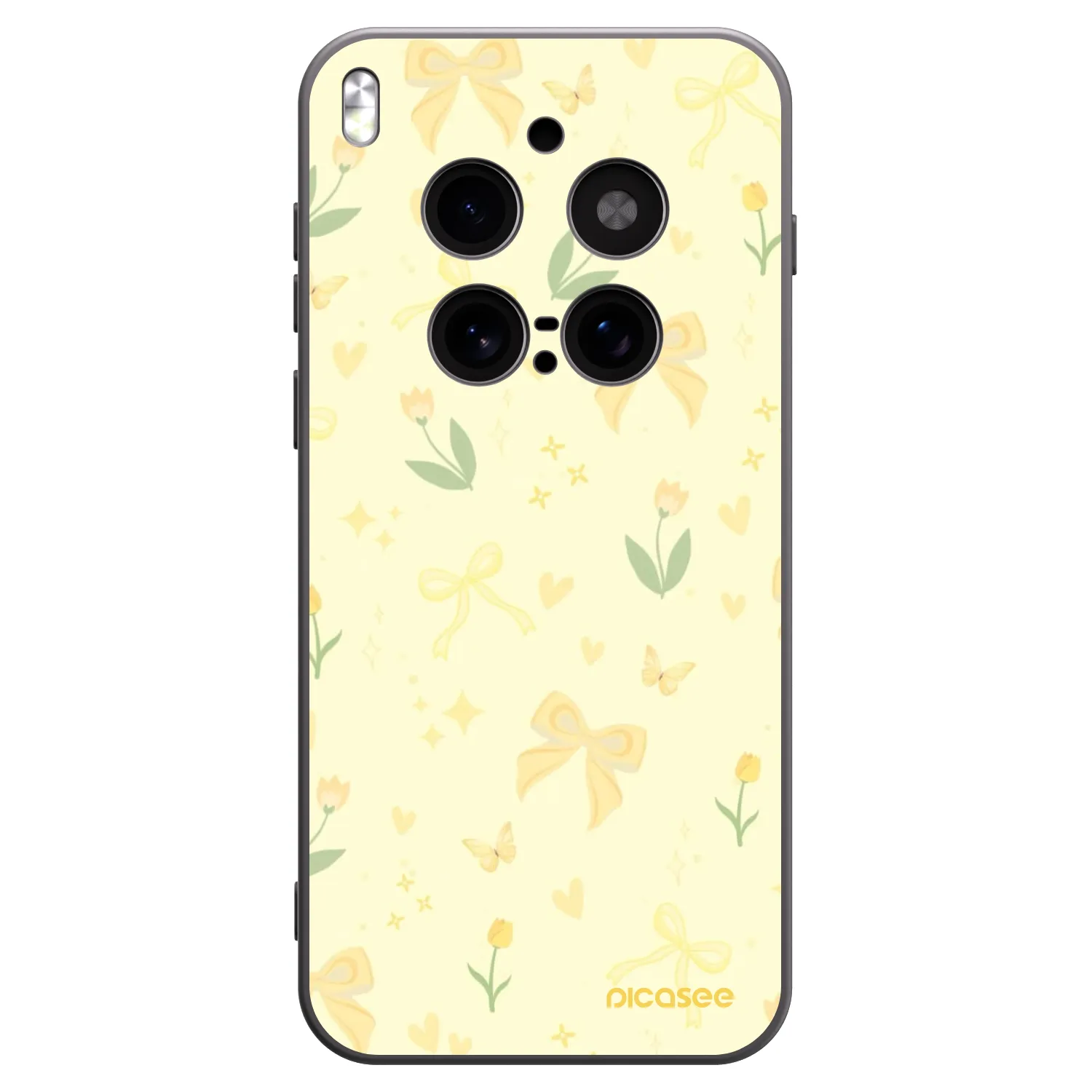 Picasee silikónový čierny obal pre Vivo X300 Pro - Honey Blossom