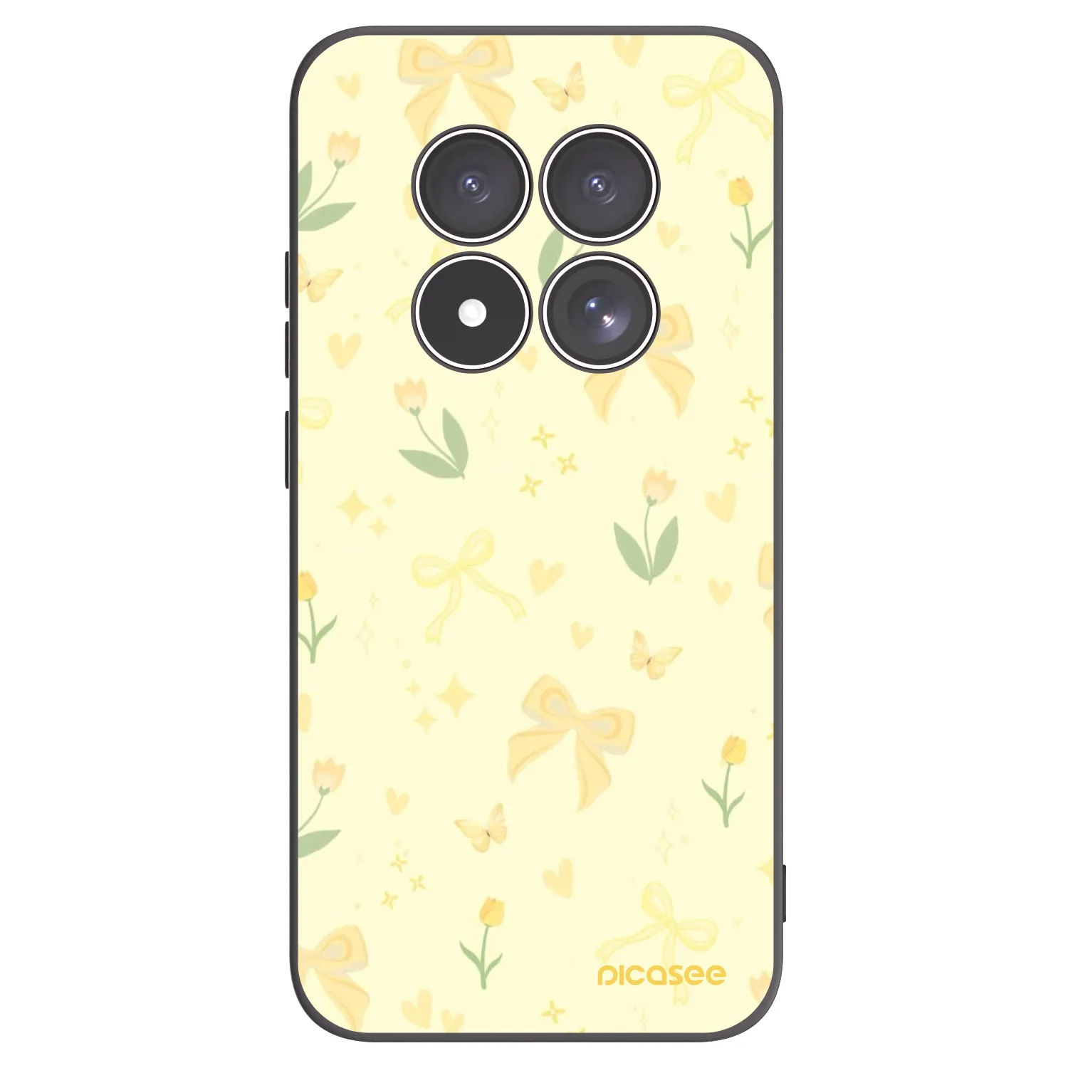 Picasee silikónový čierny obal pre Xiaomi Redmi Note 15 Pro 5G - Honey Blossom