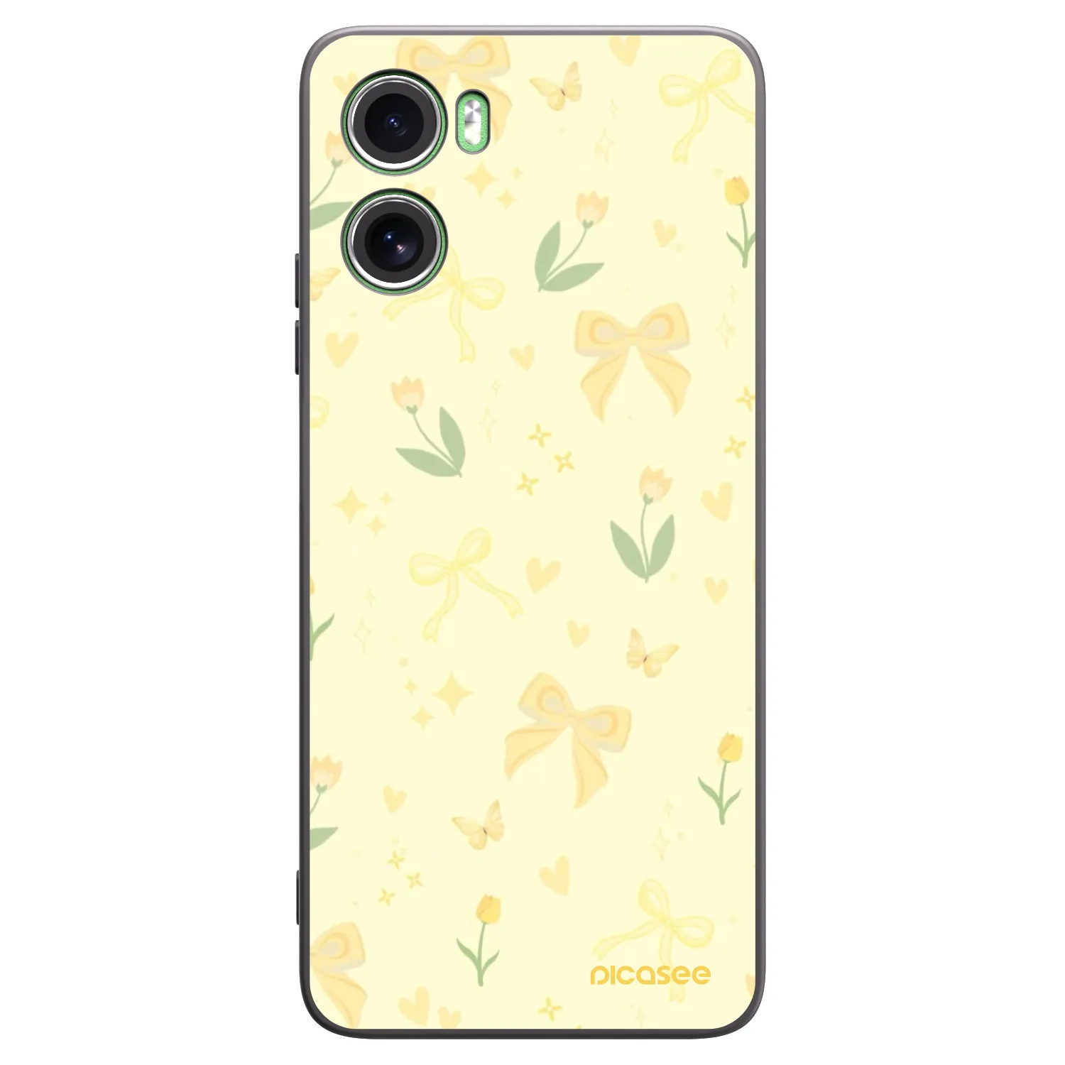Picasee silikónový čierny obal pre Motorola Moto G06 - Honey Blossom