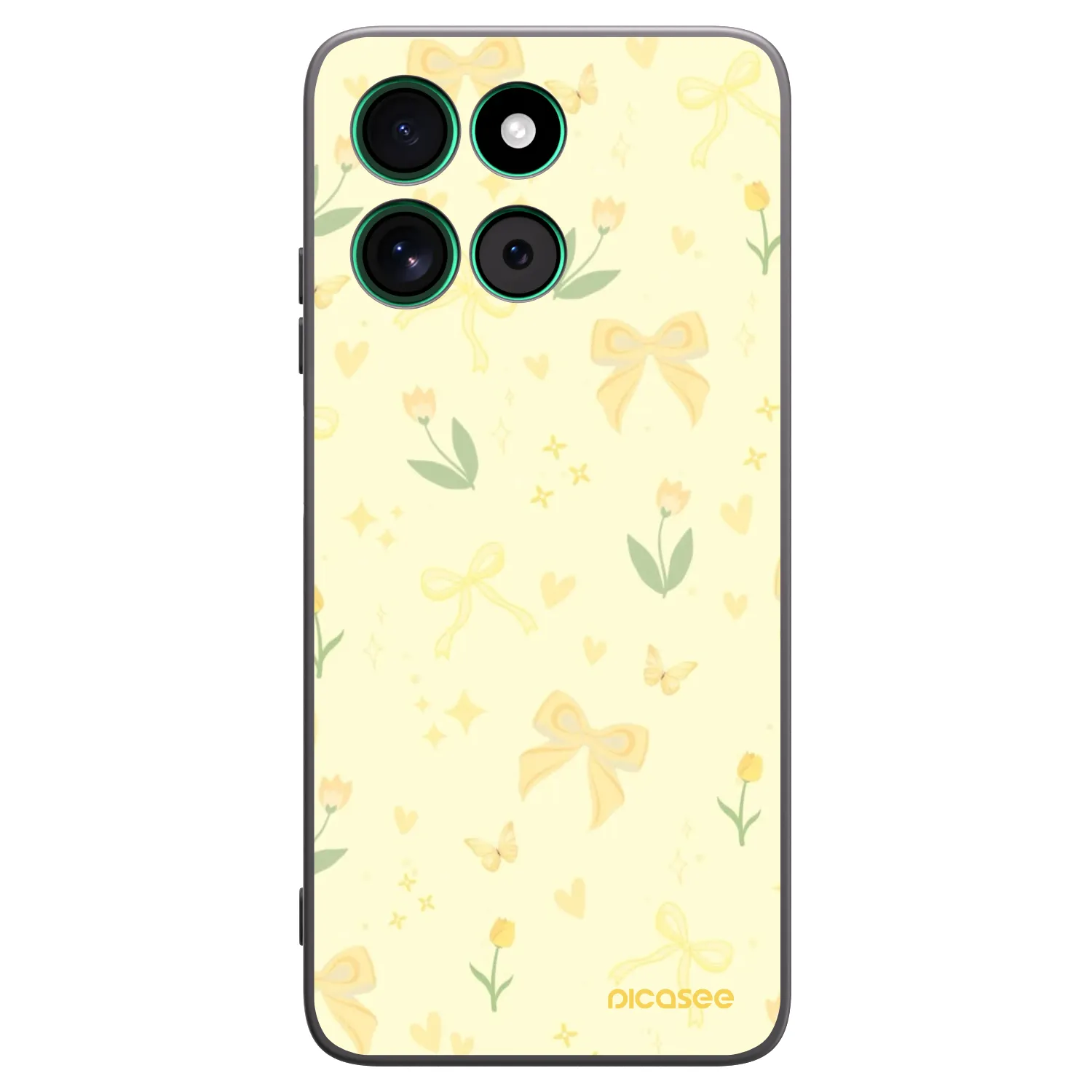 Picasee silikónový čierny obal pre Motorola Moto G57 Power - Honey Blossom