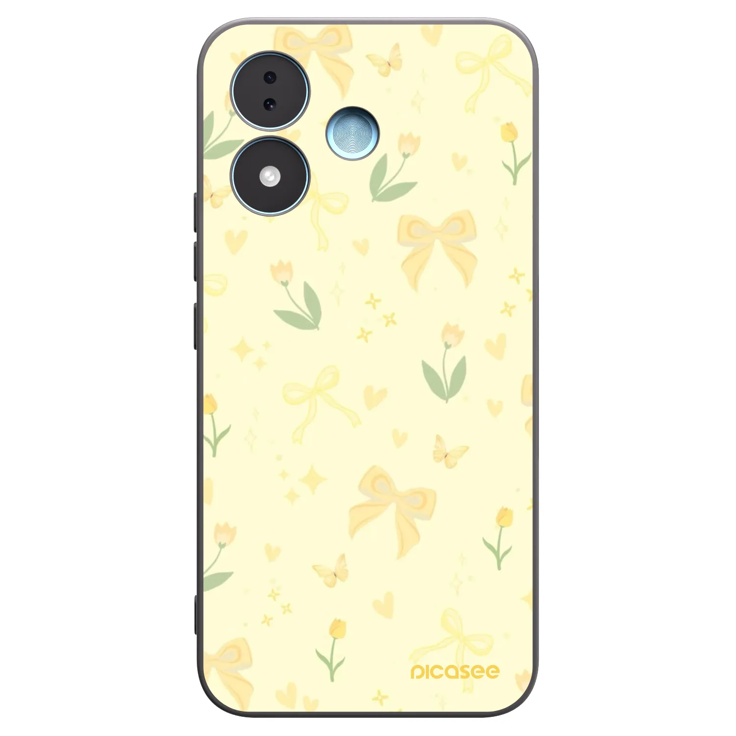 Picasee silikónový čierny obal pre Xiaomi Redmi Note 17 5G - Honey Blossom