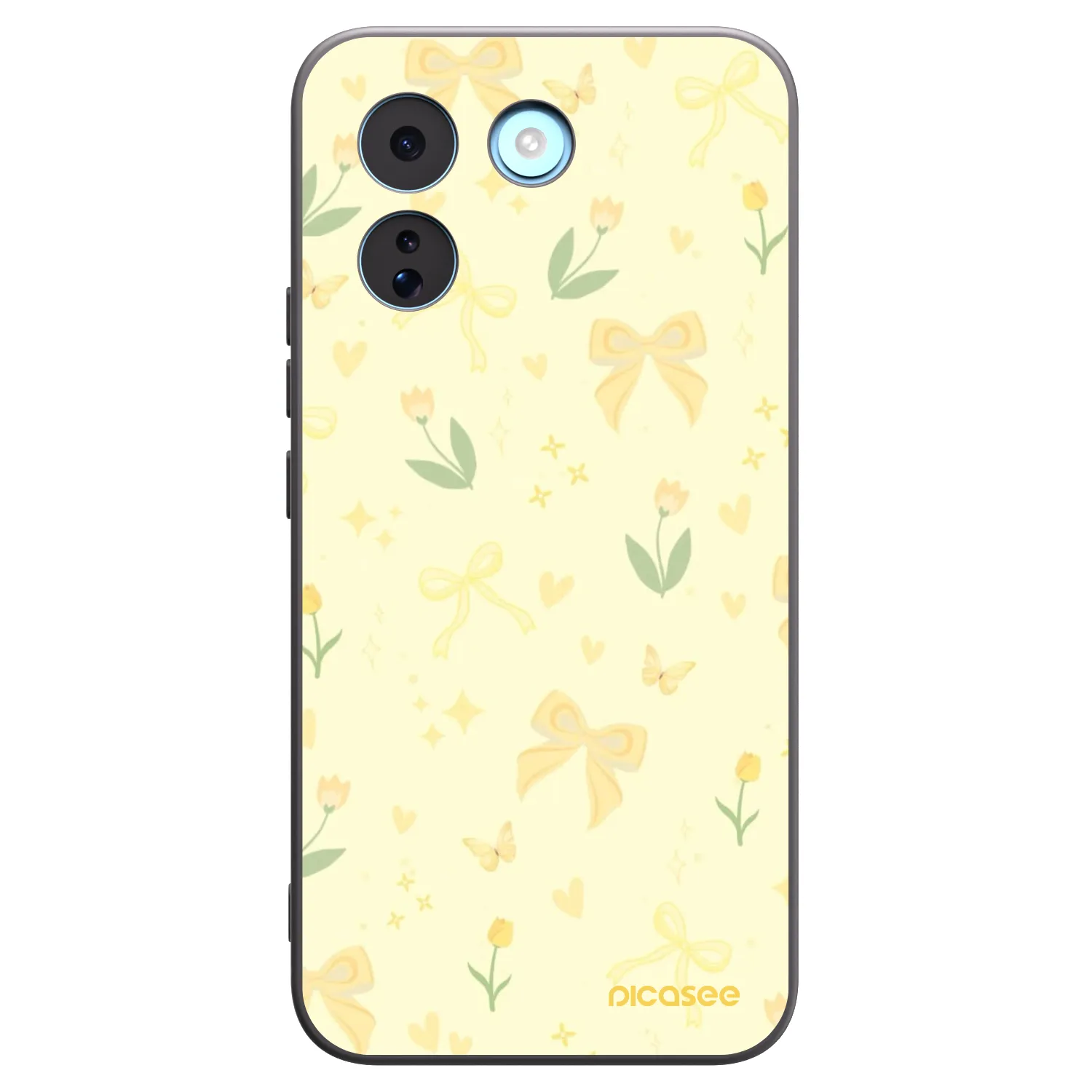 Picasee silikónový čierny obal pre Xiaomi Redmi Note 17 Pro MAX 5G - Honey Blossom
