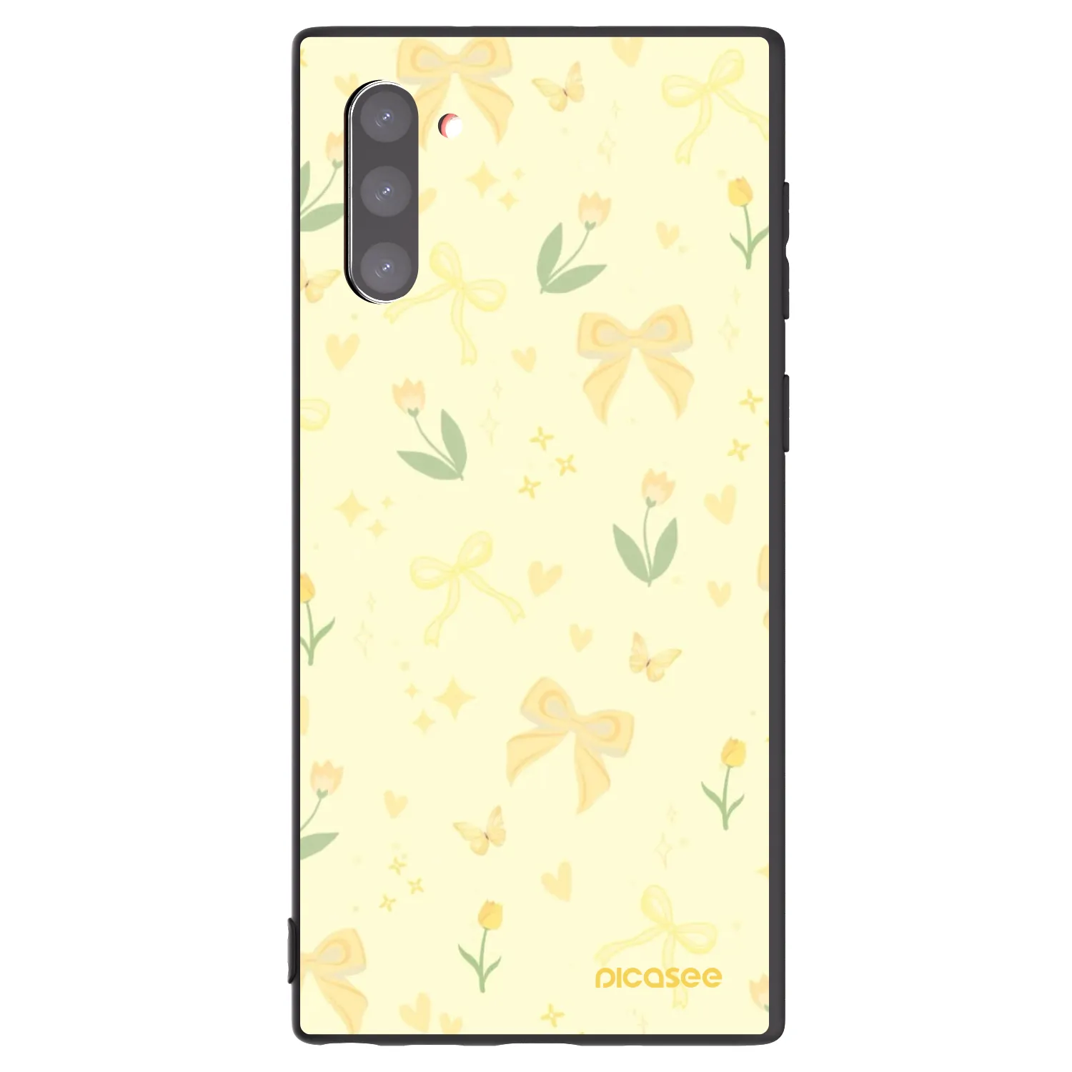Picasee silikónový čierny obal pre Samsung Galaxy Note 10 N970F - Honey Blossom