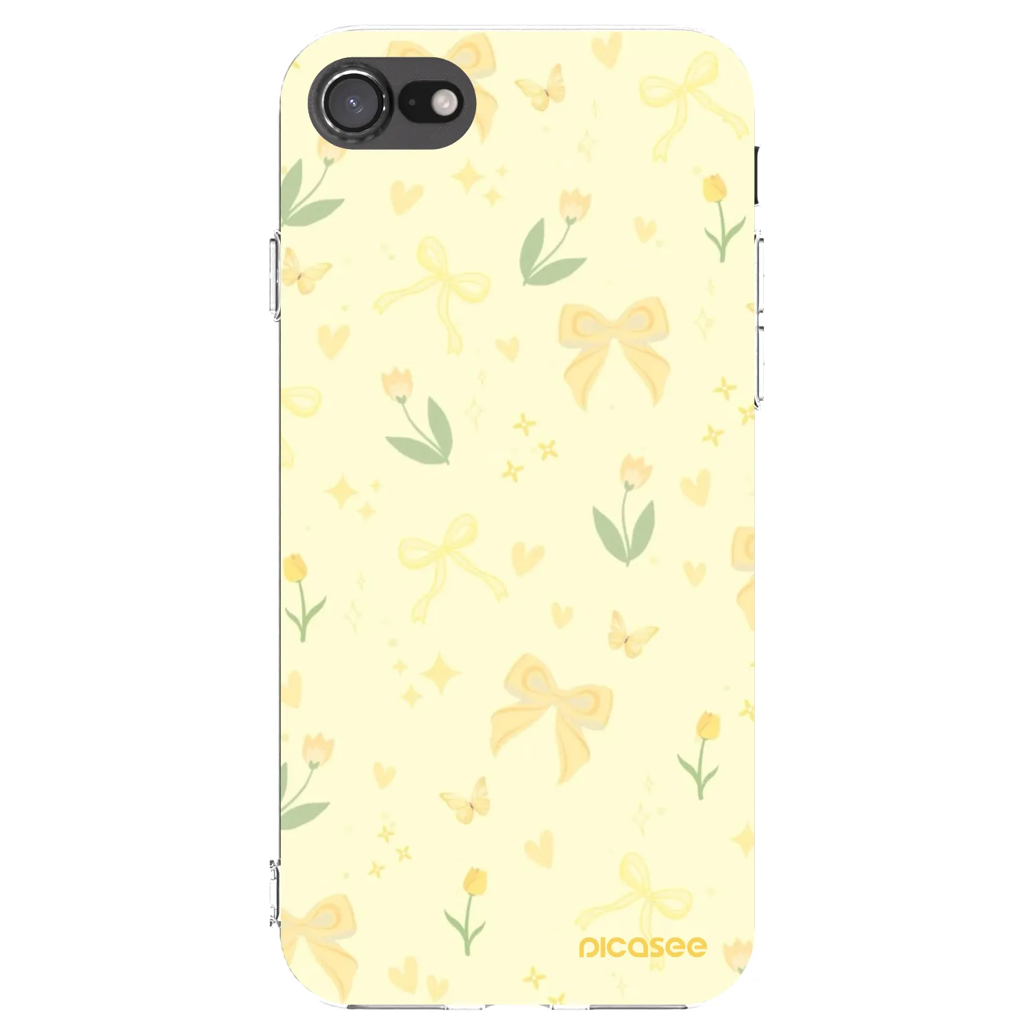 Picasee silikónový prehľadný obal pre Apple iPhone 8 - Honey Blossom