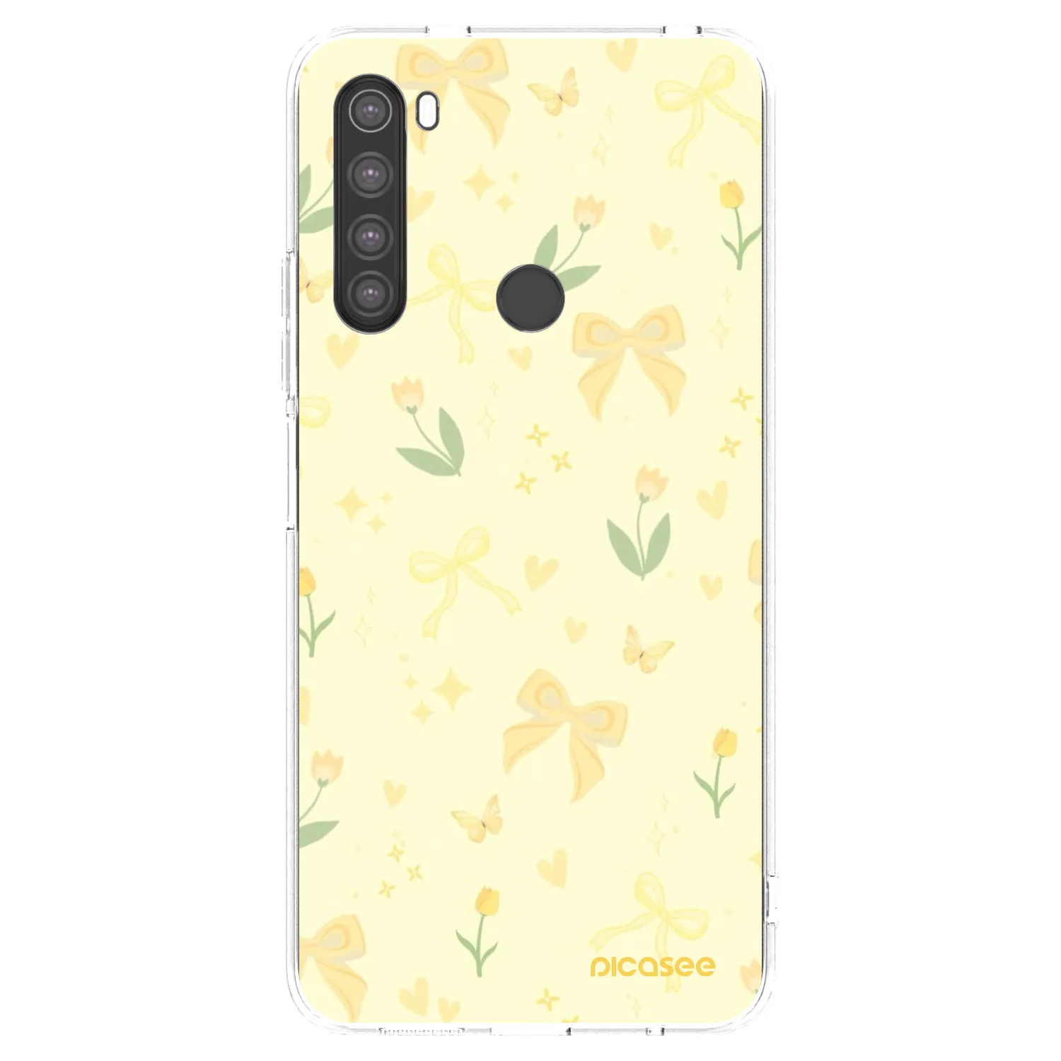 Picasee silikónový prehľadný obal pre Xiaomi Redmi Note 8 - Honey Blossom
