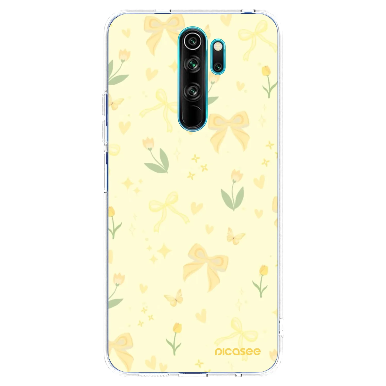 Picasee silikónový prehľadný obal pre Xiaomi Redmi Note 8 Pro - Honey Blossom