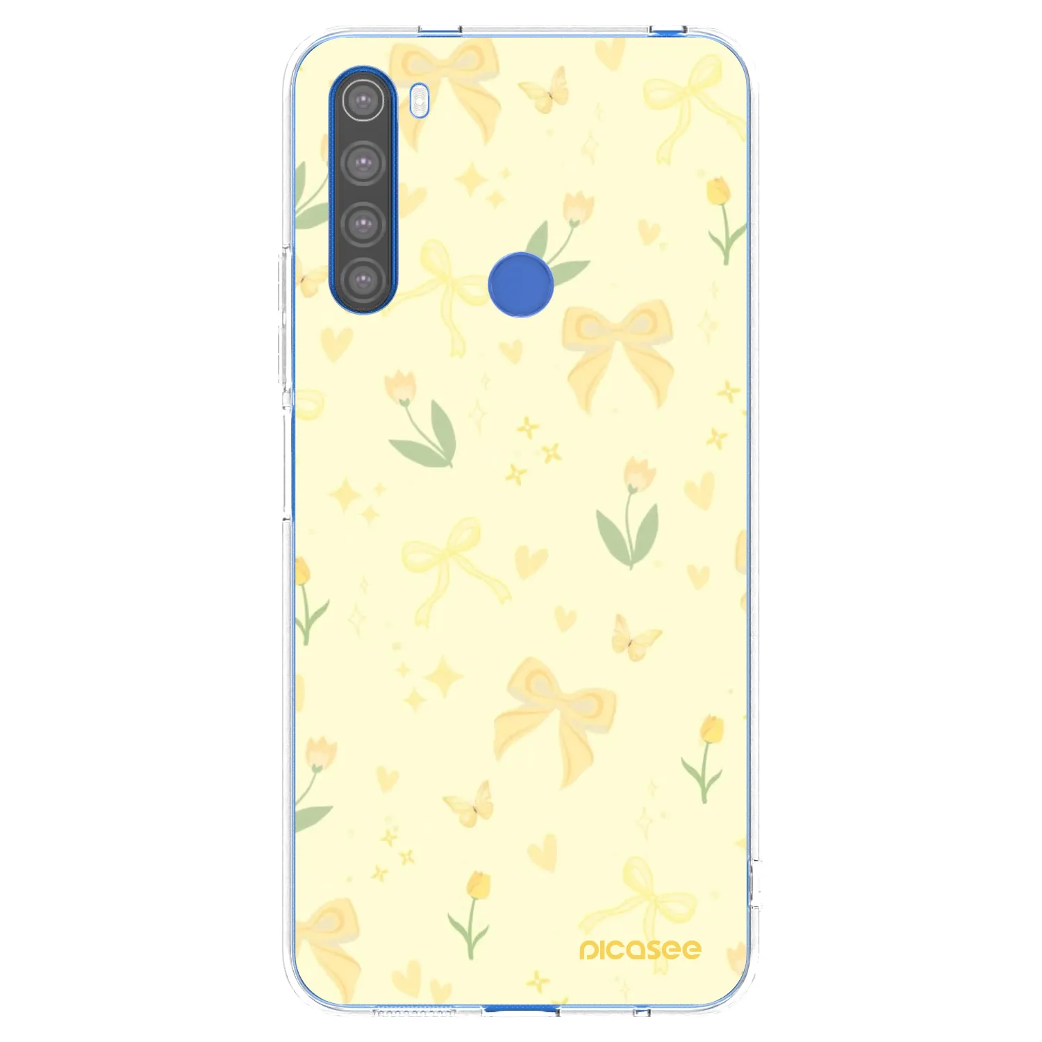 Picasee silikónový prehľadný obal pre Xiaomi Redmi Note 8T - Honey Blossom