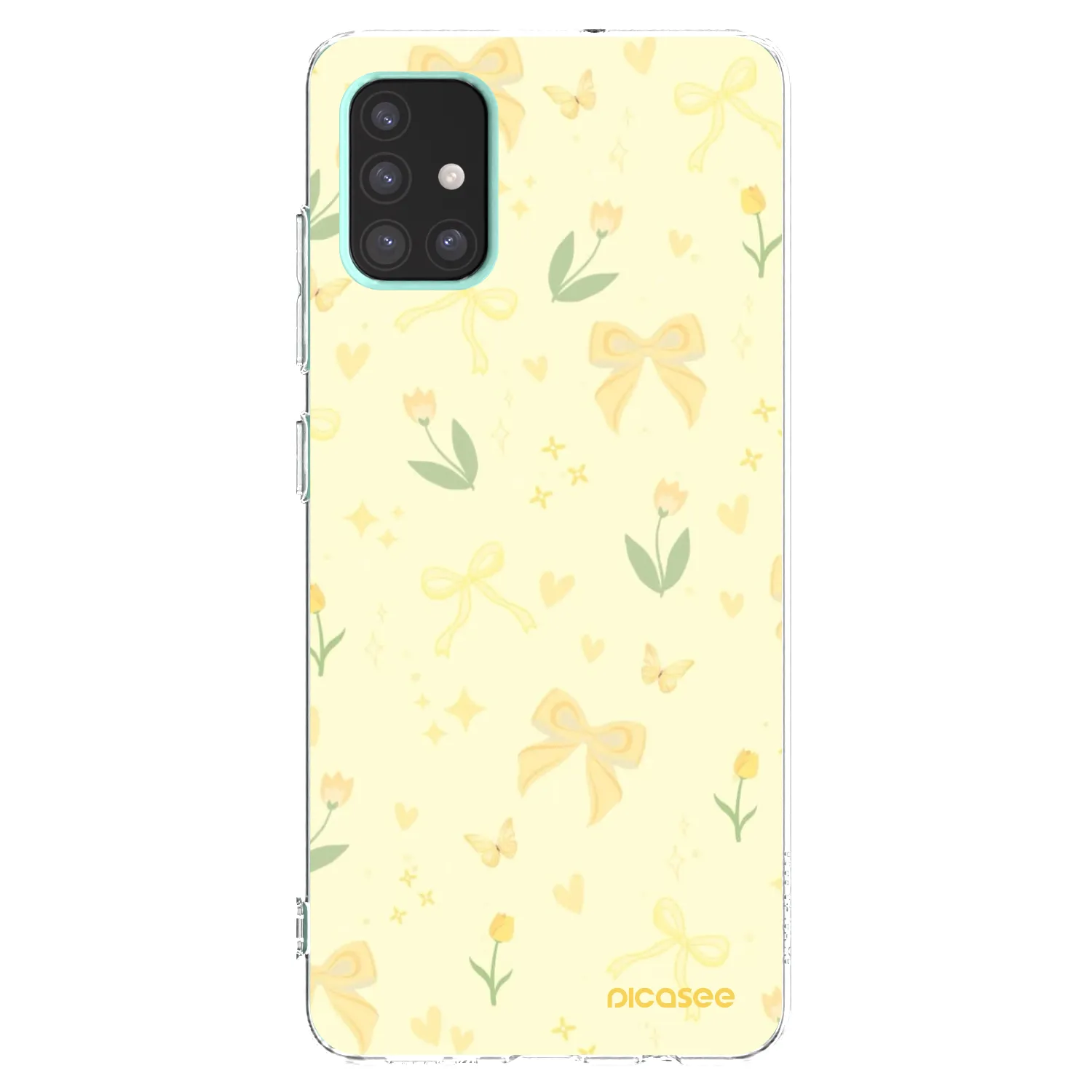 Picasee silikónový prehľadný obal pre Samsung Galaxy A51 A515F - Honey Blossom