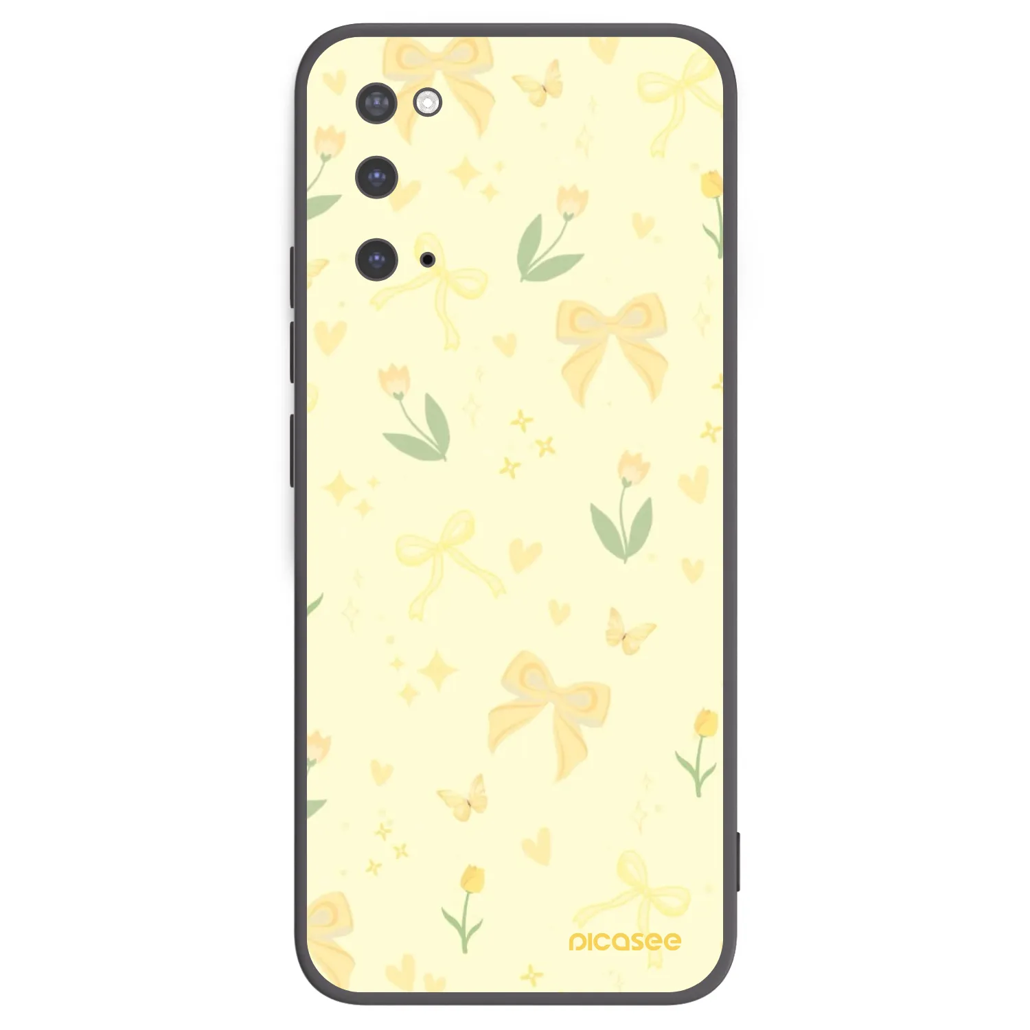 Picasee silikónový čierny obal pre Samsung Galaxy S20 G980F - Honey Blossom