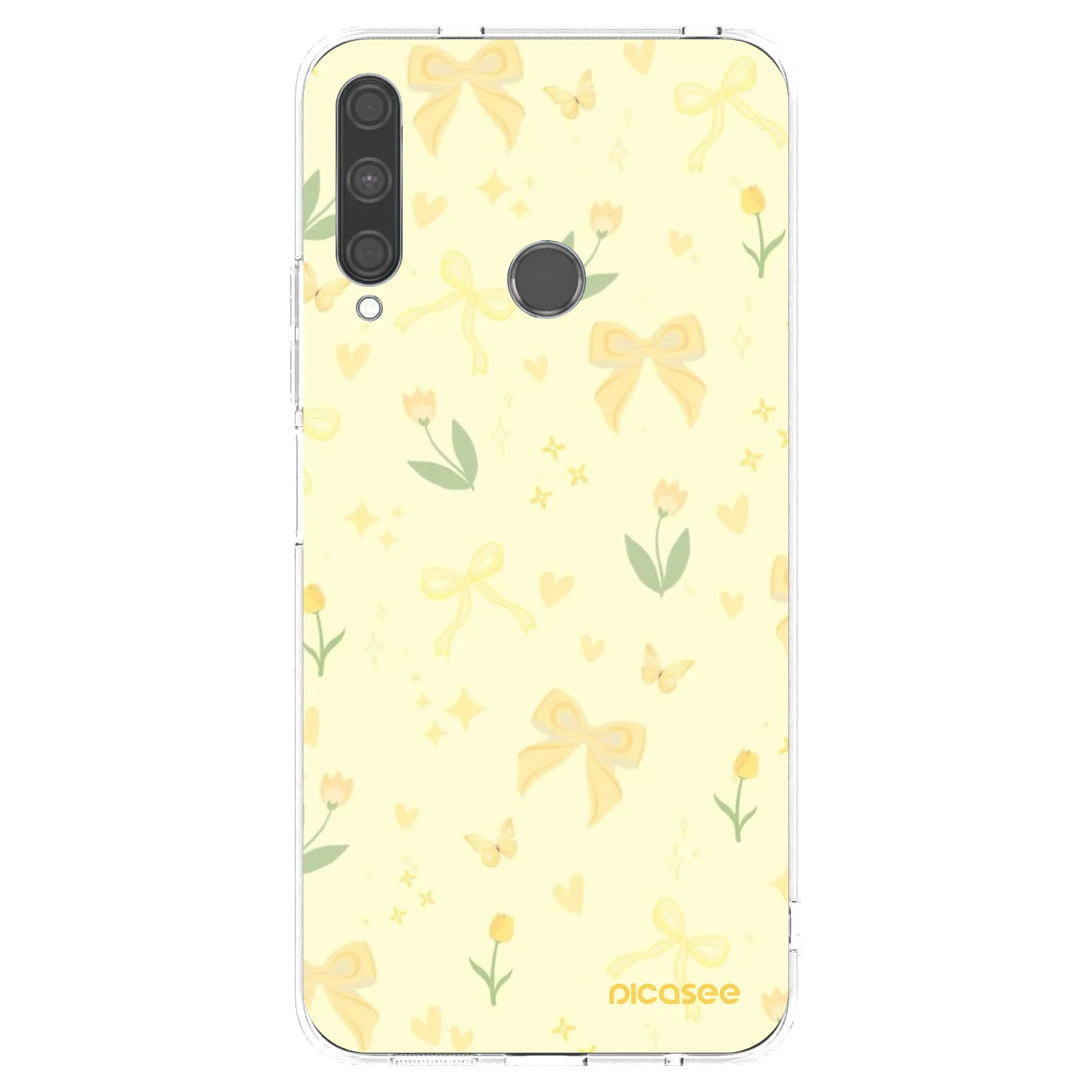 Picasee silikónový prehľadný obal pre Huawei P40 Lite E - Honey Blossom