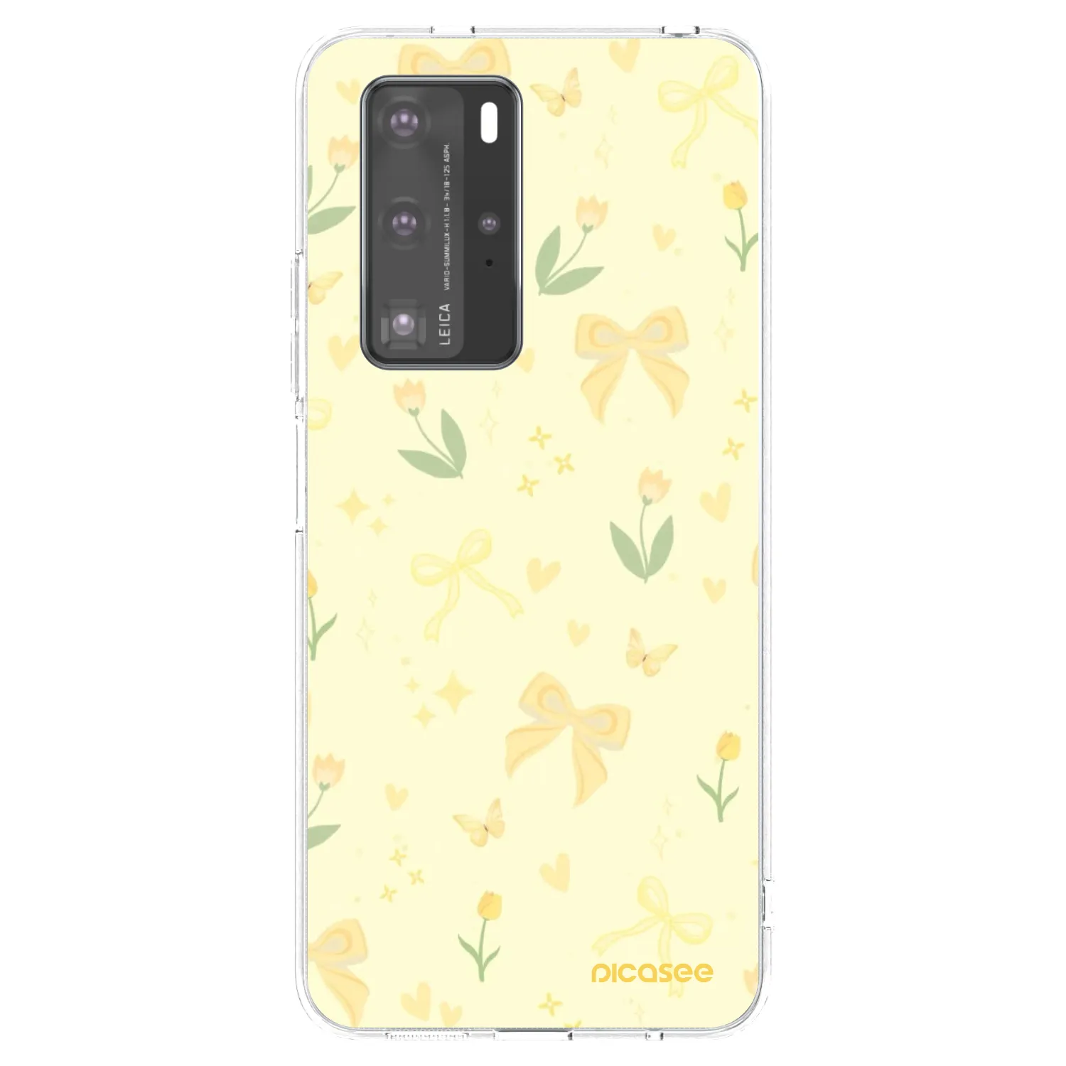 Picasee silikónový prehľadný obal pre Huawei P40 Pro - Honey Blossom