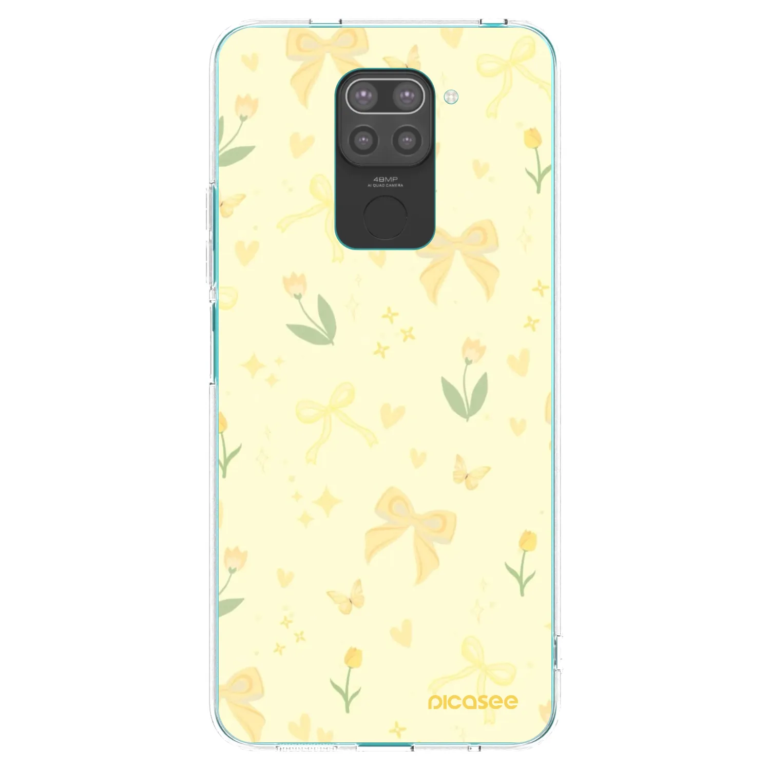 Picasee silikónový čierny obal pre Xiaomi Redmi Note 9 - Honey Blossom