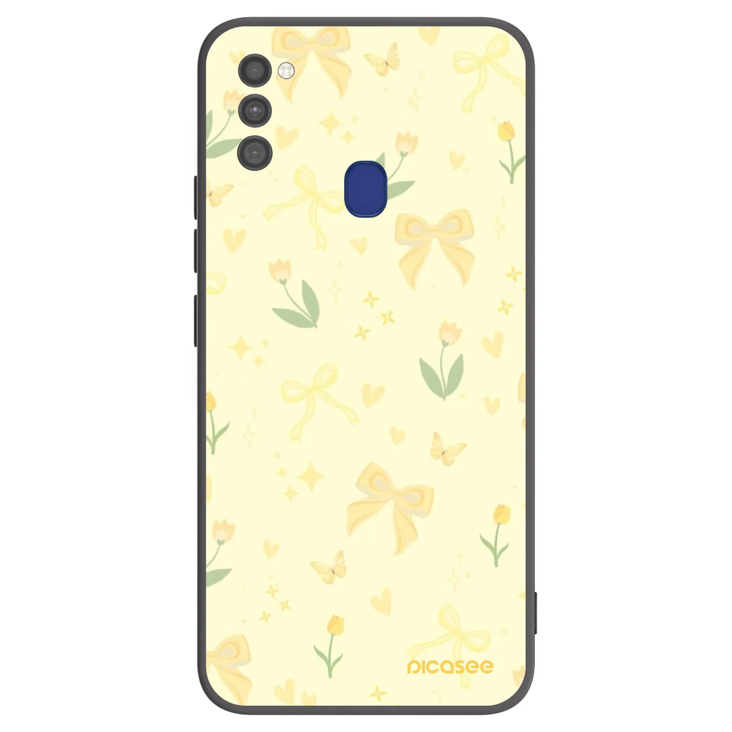 Picasee silikónový čierny obal pre Samsung Galaxy M21 M215F - Honey Blossom