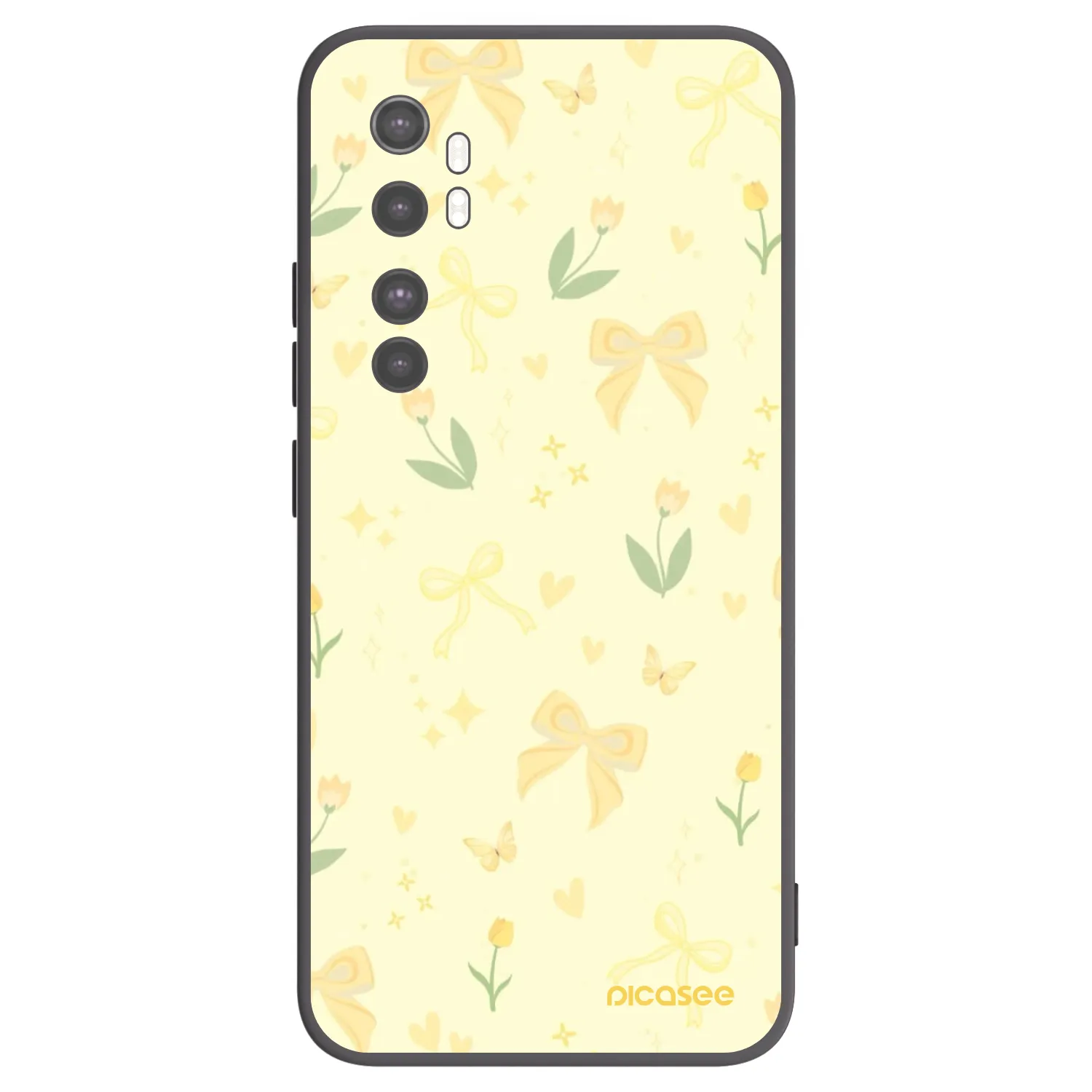 Picasee silikónový čierny obal pre Xiaomi Mi Note 10 Lite - Honey Blossom