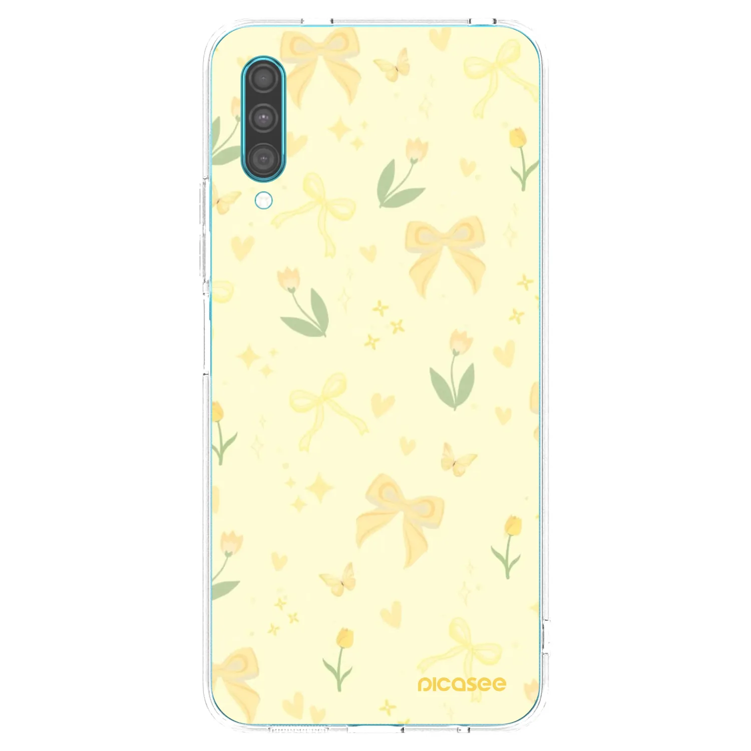 Picasee silikónový prehľadný obal pre Samsung Galaxy A30s A307F - Honey Blossom