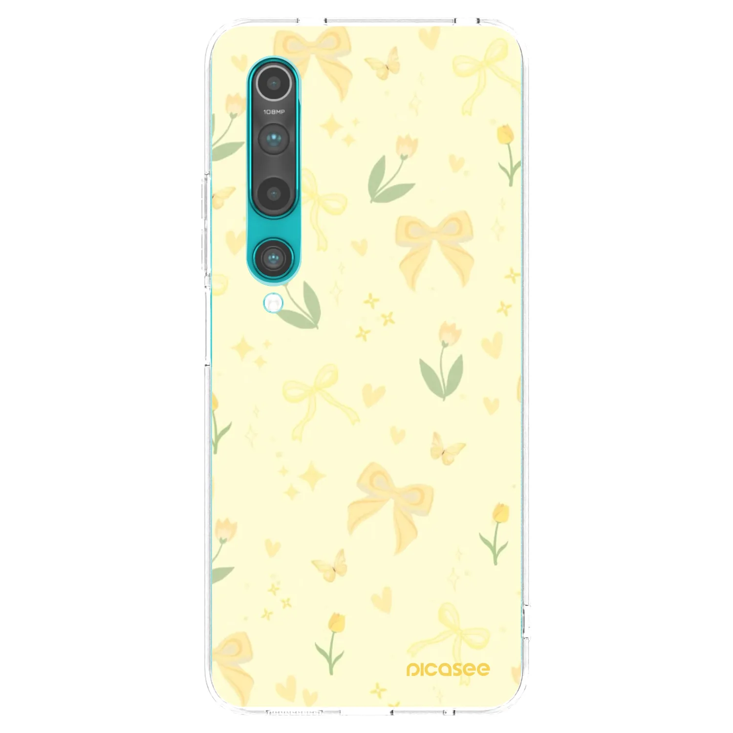 Picasee silikónový prehľadný obal pre Xiaomi Mi 10 - Honey Blossom
