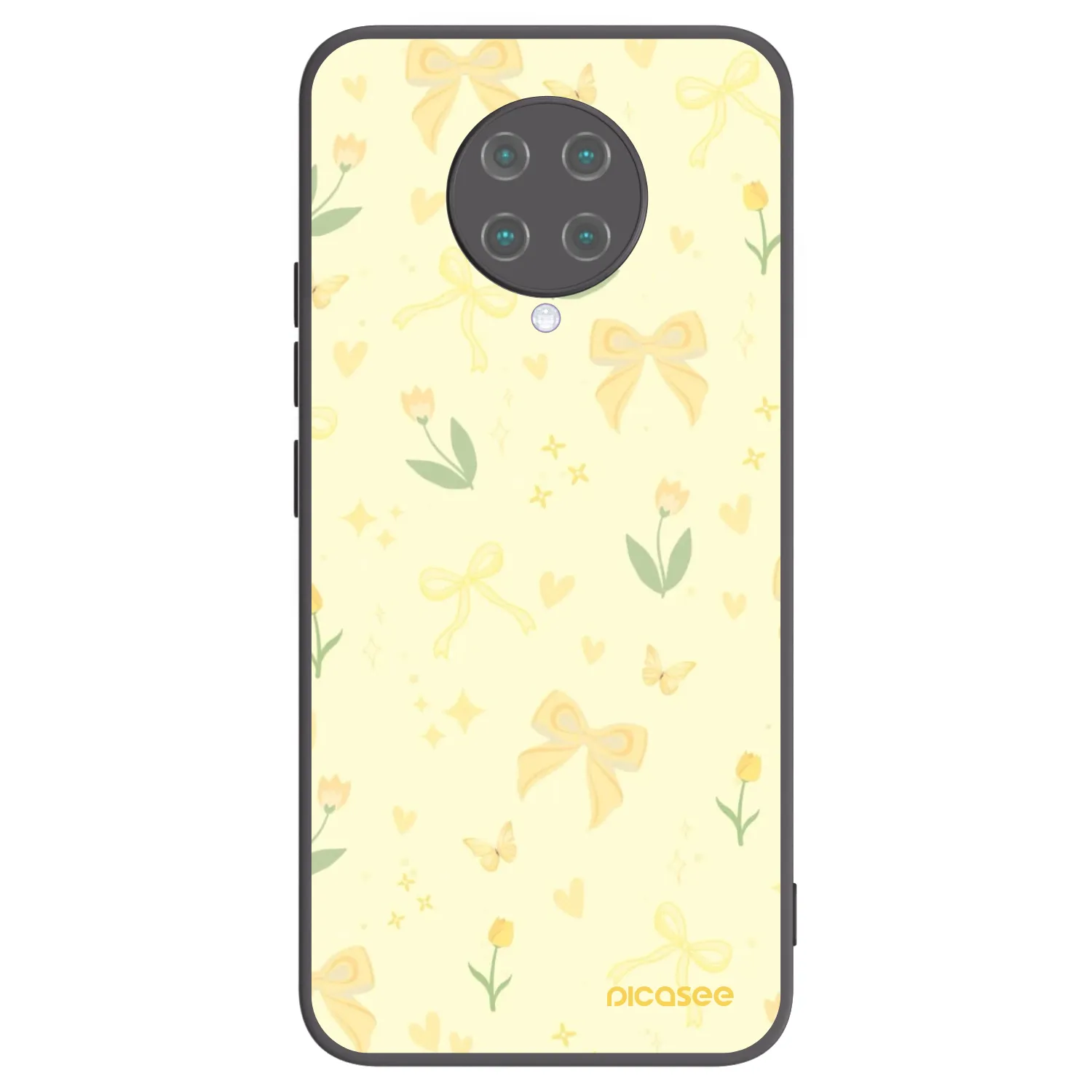 Picasee silikónový čierny obal pre Xiaomi Poco F2 Pro - Honey Blossom