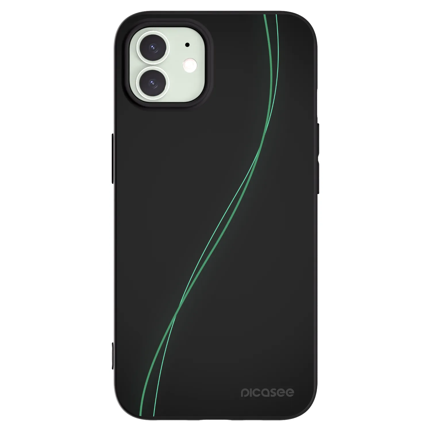Picasee silikónový čierny obal pre Apple iPhone 12 - Be Different