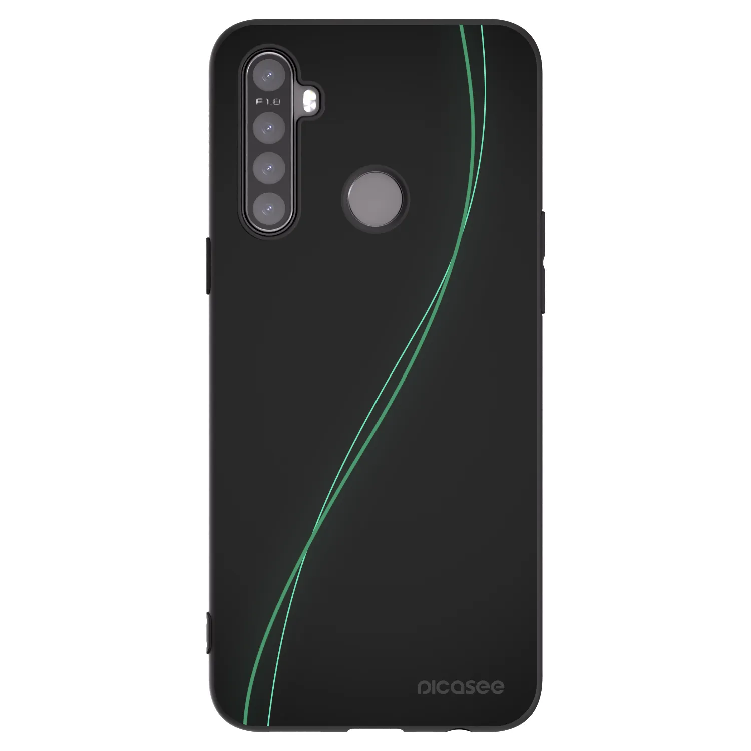 Picasee silikónový čierny obal pre Realme 6i - Be Different