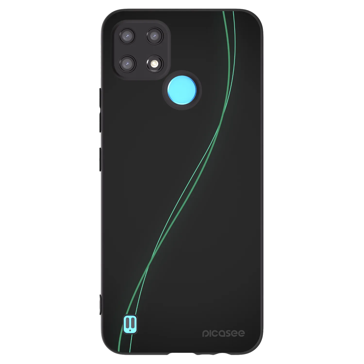 Picasee silikónový čierny obal pre Realme C21 - Be Different