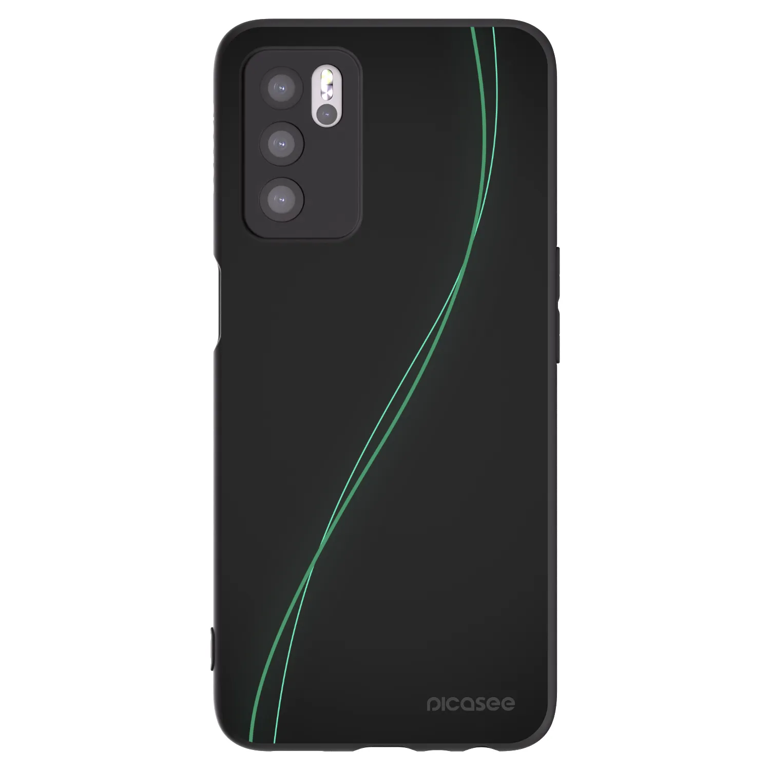Picasee silikónový čierny obal pre OPPO A16s - Be Different