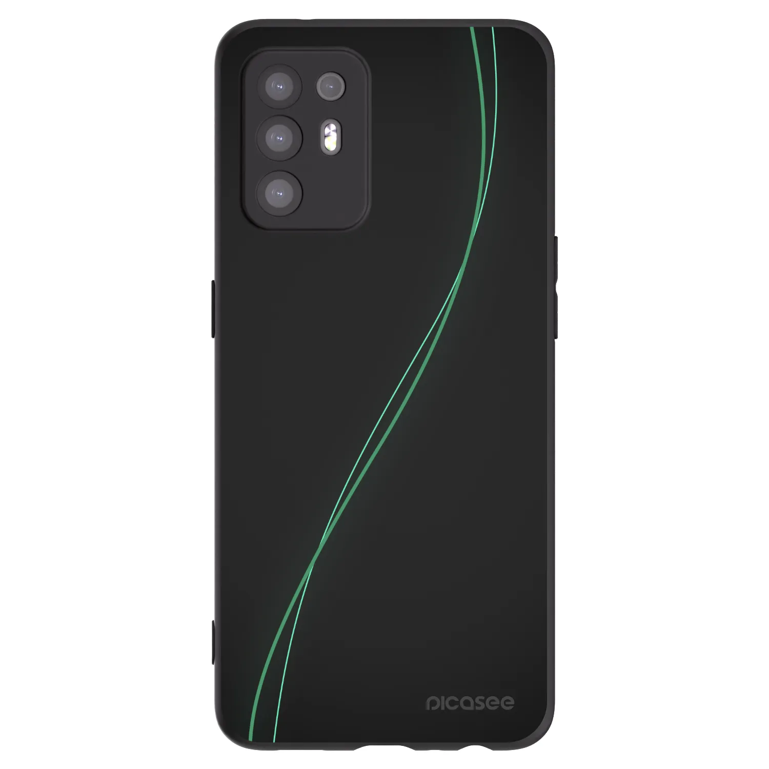 Picasee silikónový čierny obal pre OPPO A94 5G - Be Different