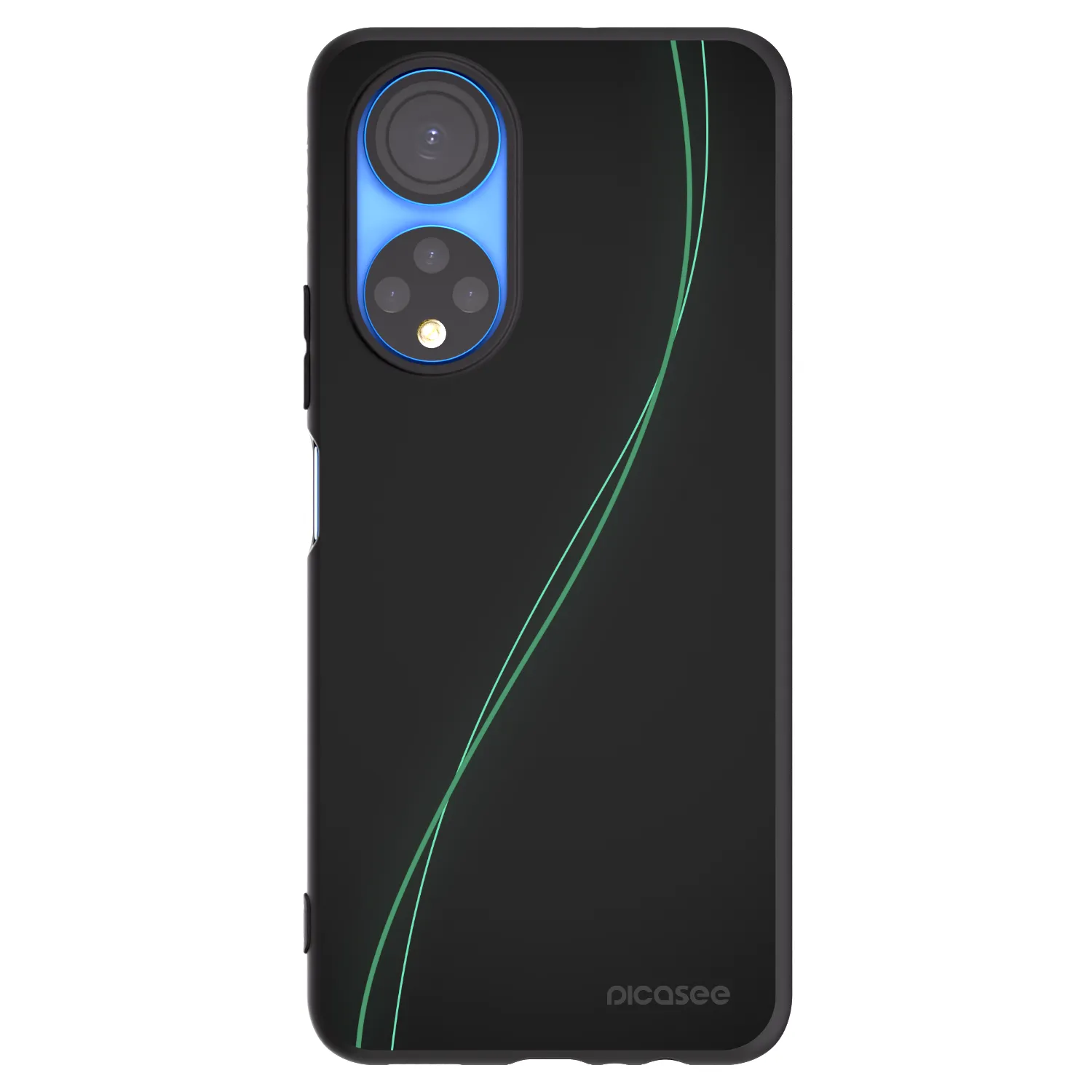 Picasee silikónový čierny obal pre Honor X7 - Be Different