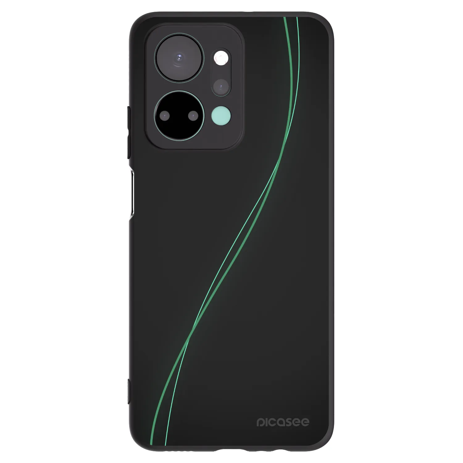 Picasee silikónový čierny obal pre Honor X7a - Be Different