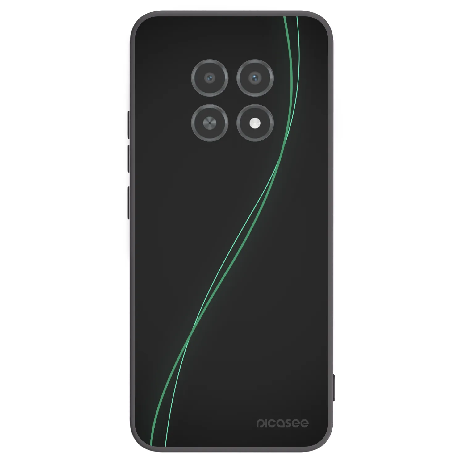 Picasee silikónový čierny obal pre Realme 12X - Be Different