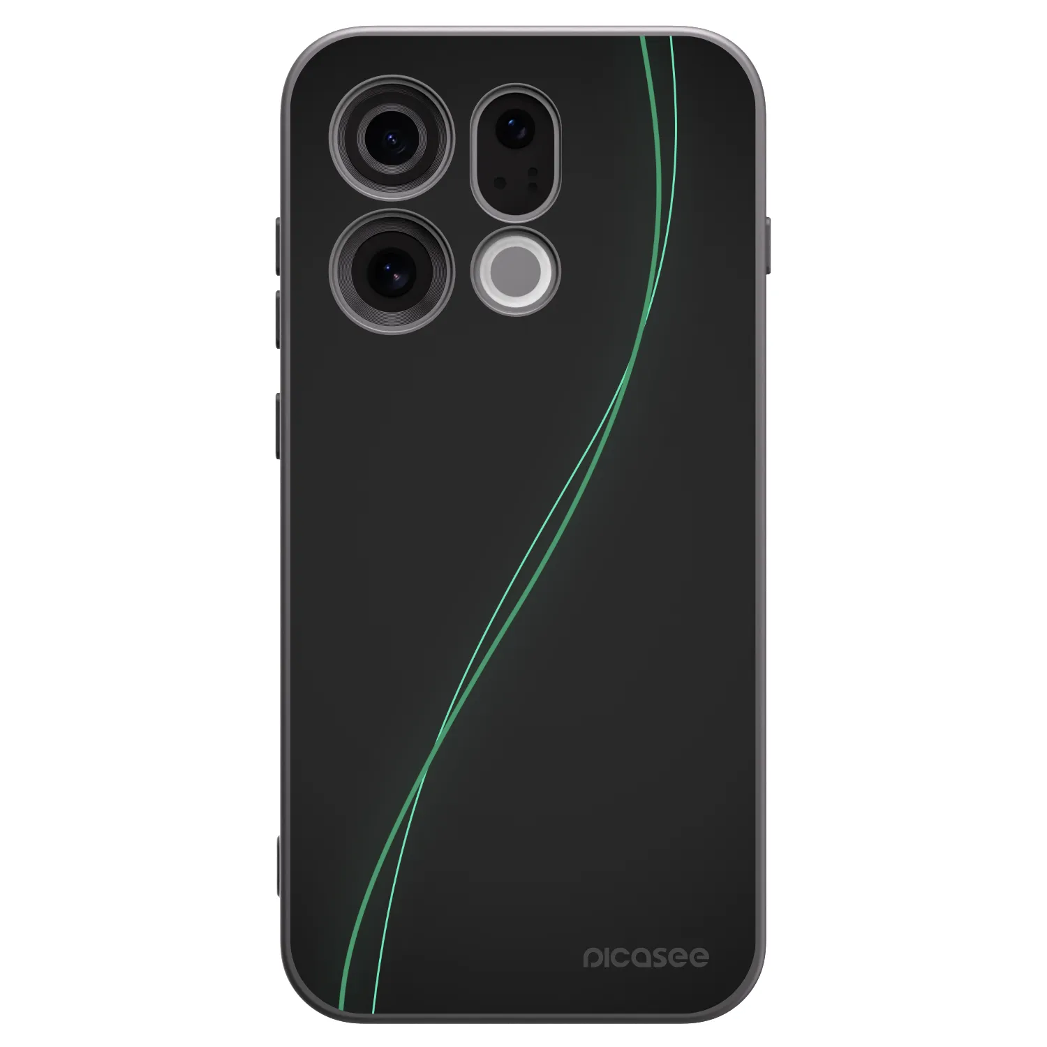 Picasee silikónový čierny obal pre OPPO Find X9 - Be Different