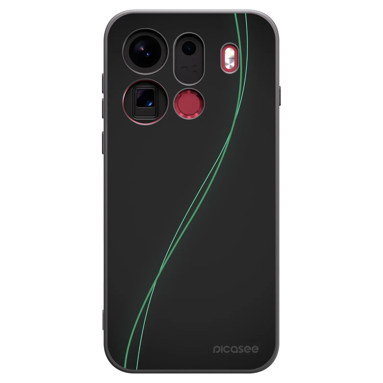 Picasee silikónový čierny obal pre OPPO Find X9 Pro - Be Different