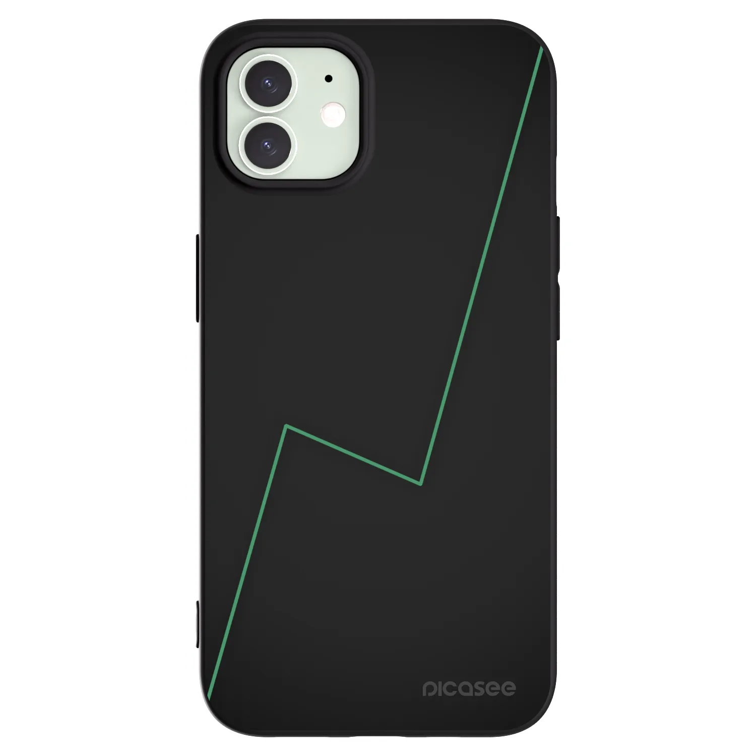 Picasee silikónový čierny obal pre Apple iPhone 12 - Consistency