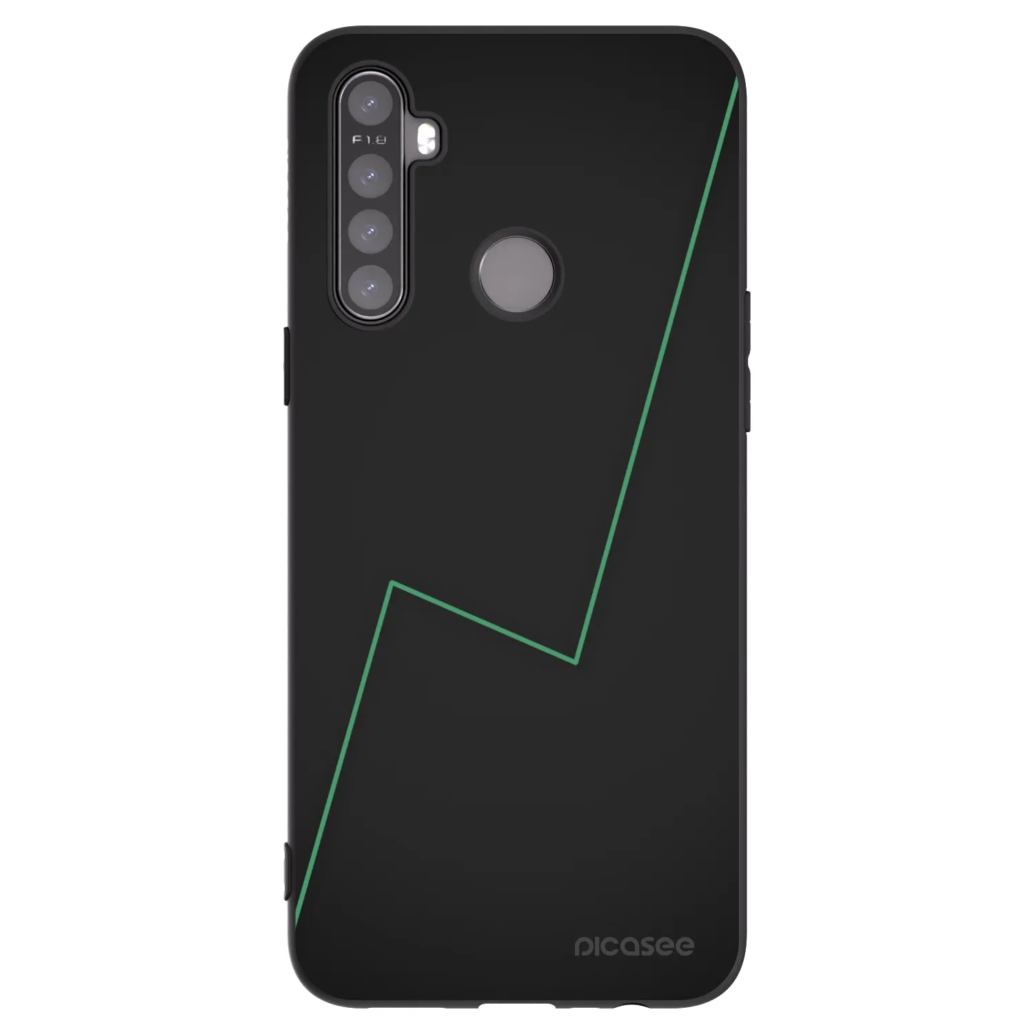 Picasee silikónový čierny obal pre Realme 5 - Consistency