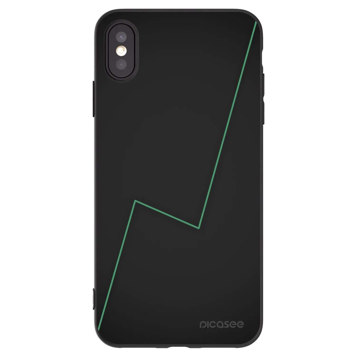 Picasee silikónový čierny obal pre Apple iPhone XS Max - Consistency