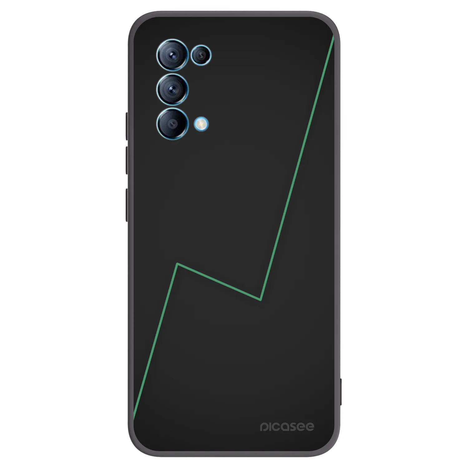 Picasee silikónový čierny obal pre OPPO Reno 5 5G - Consistency