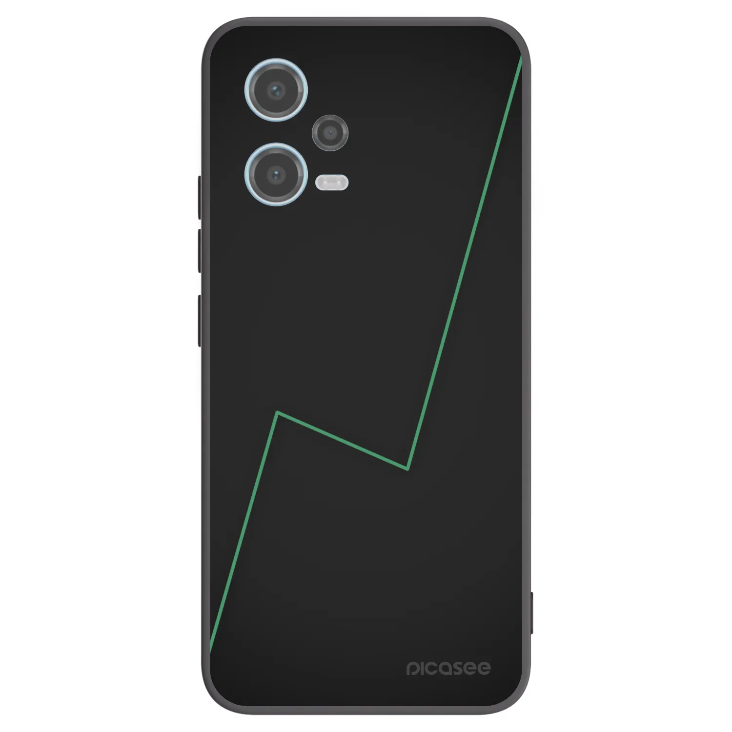 Picasee silikónový čierny obal pre Xiaomi Redmi Note 12 5G - Consistency
