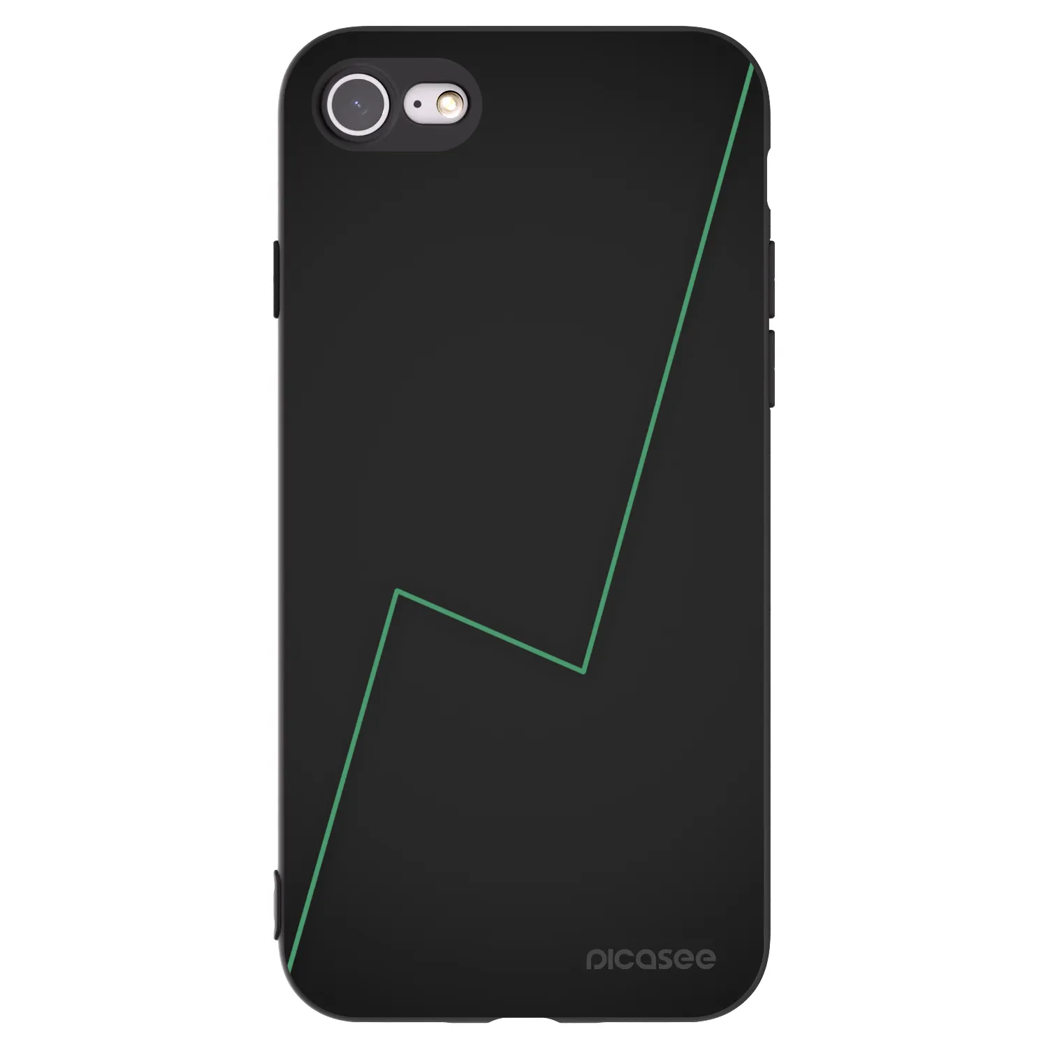 Picasee silikónový čierny obal pre Apple iPhone 7 - Consistency