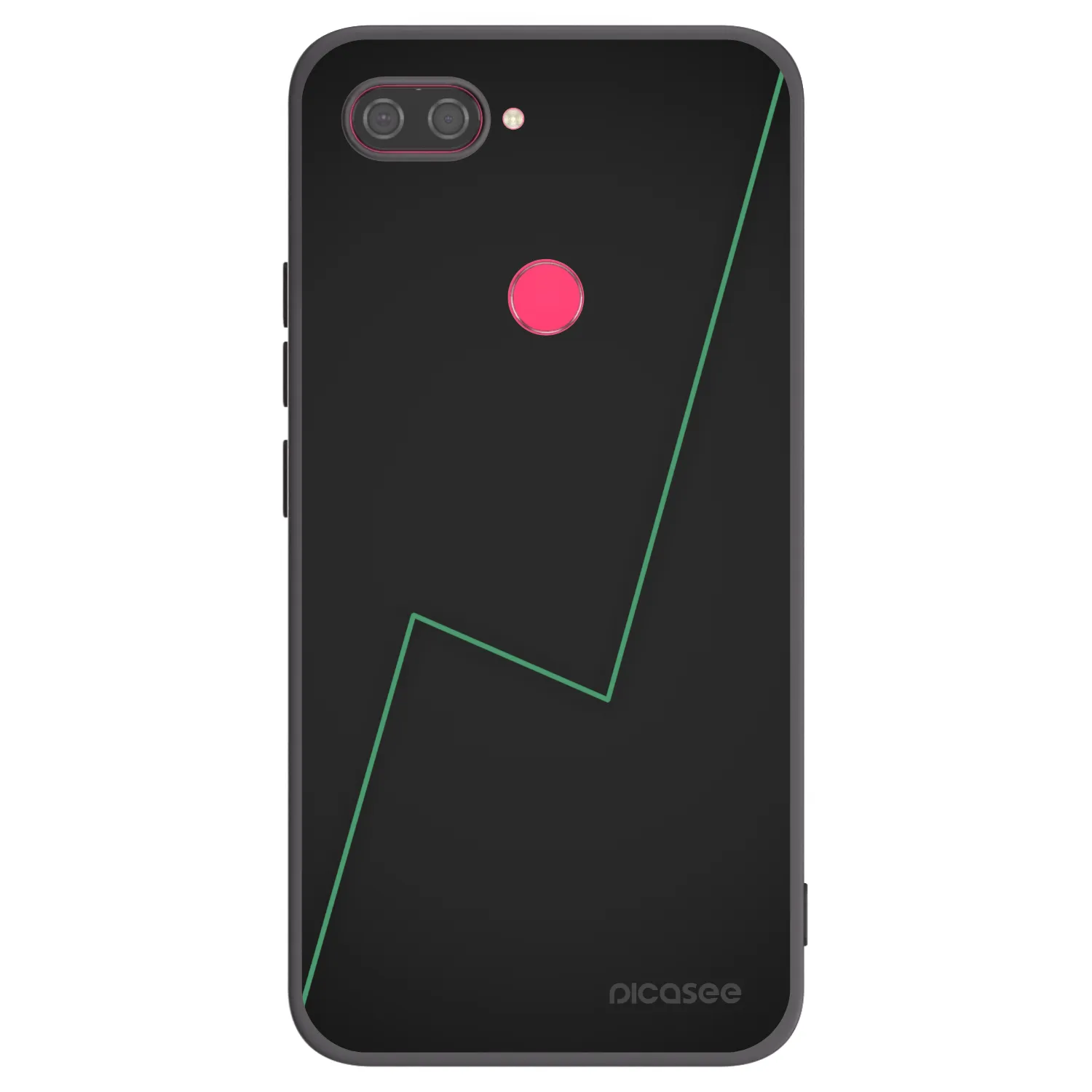 Picasee silikónový čierny obal pre Xiaomi Mi 8 Lite - Consistency